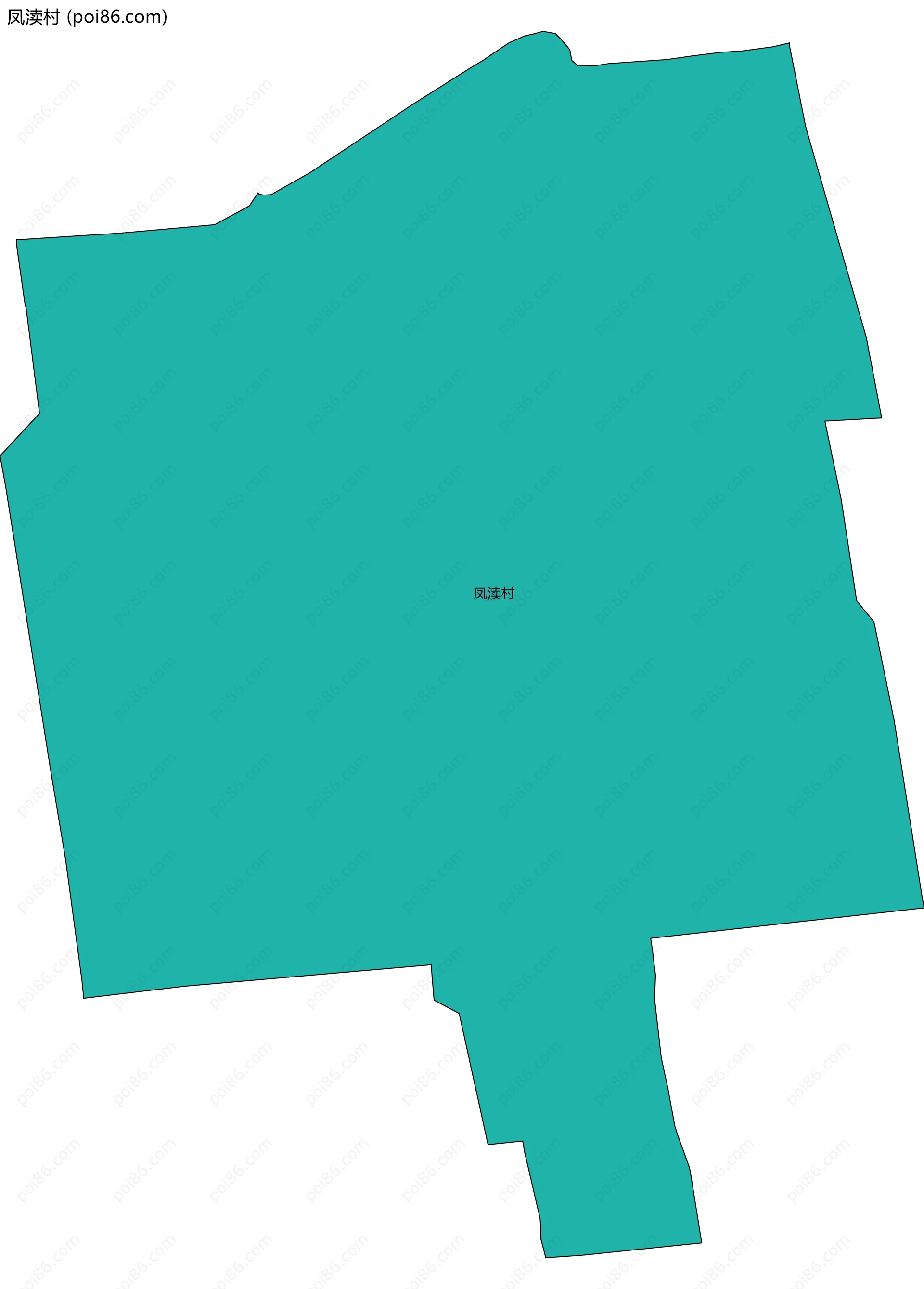 凤渎村边界地图