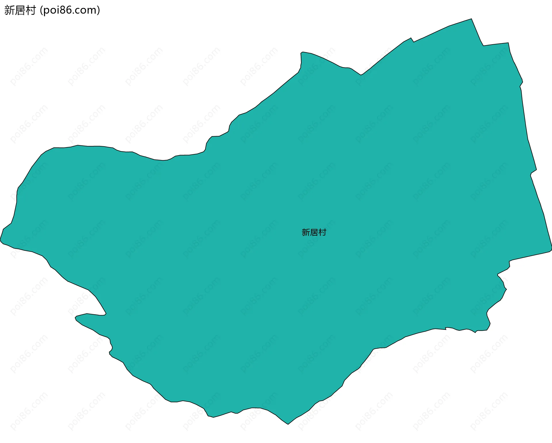 新居村边界地图