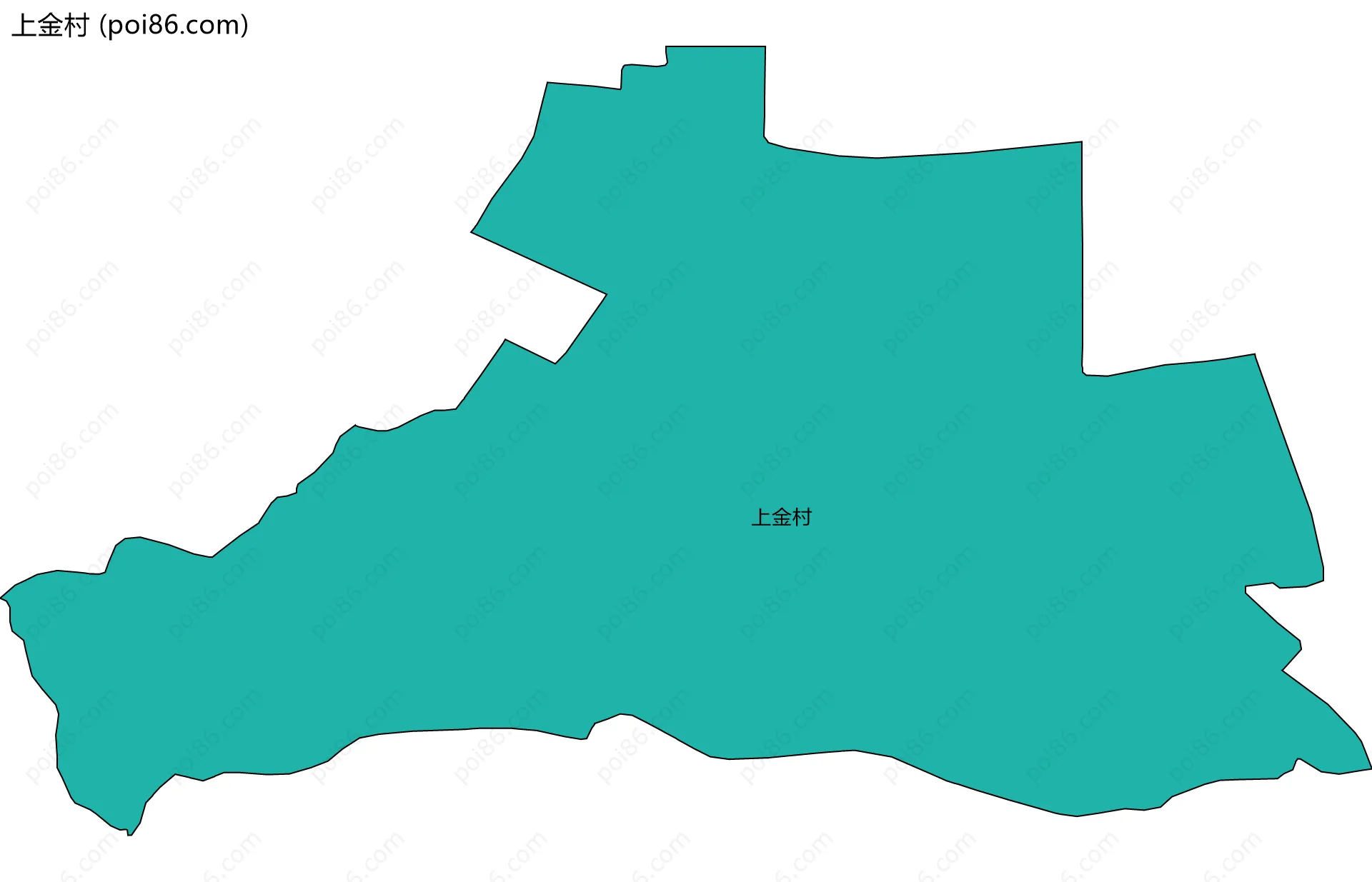 上金村边界地图