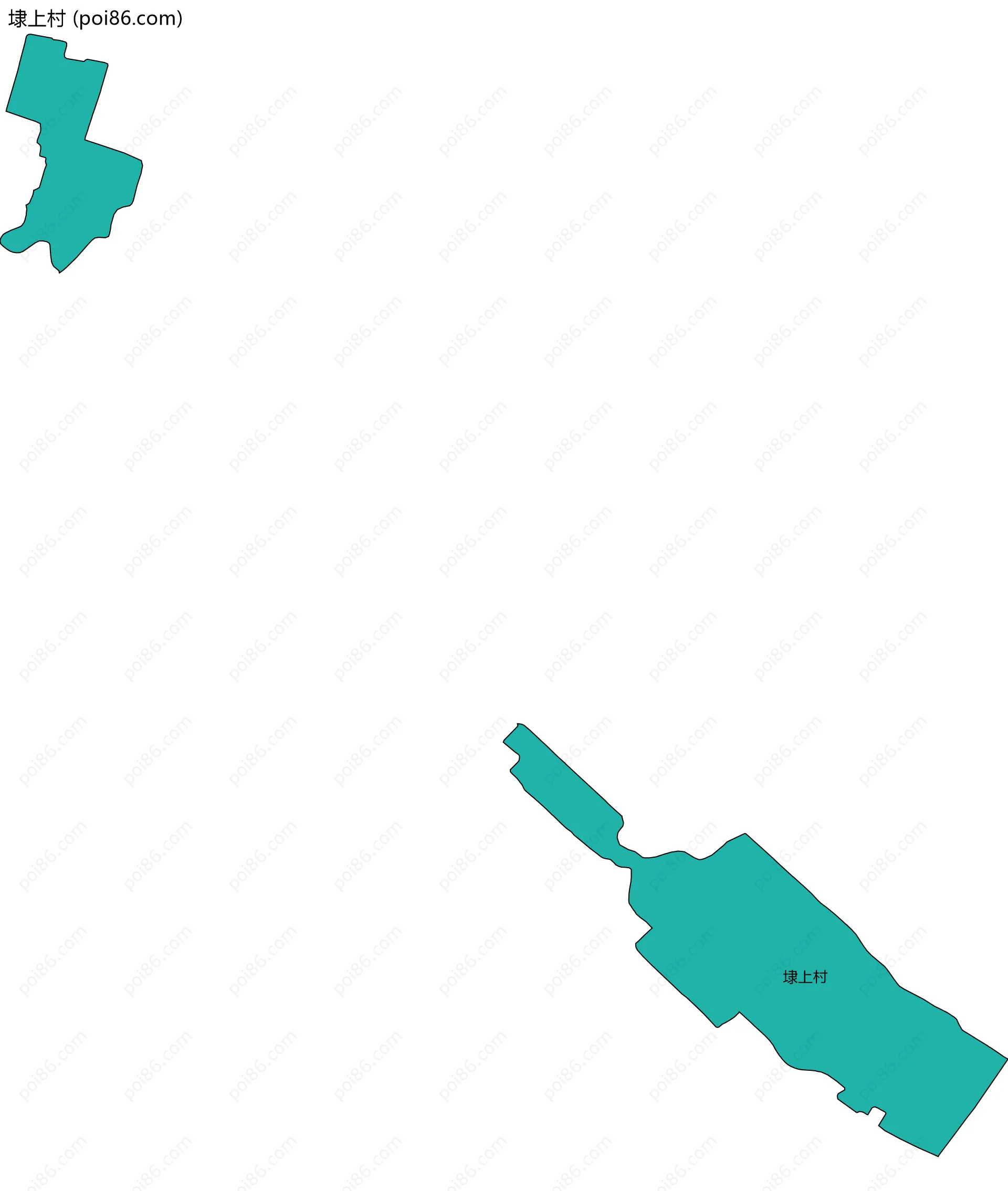 埭上村边界地图