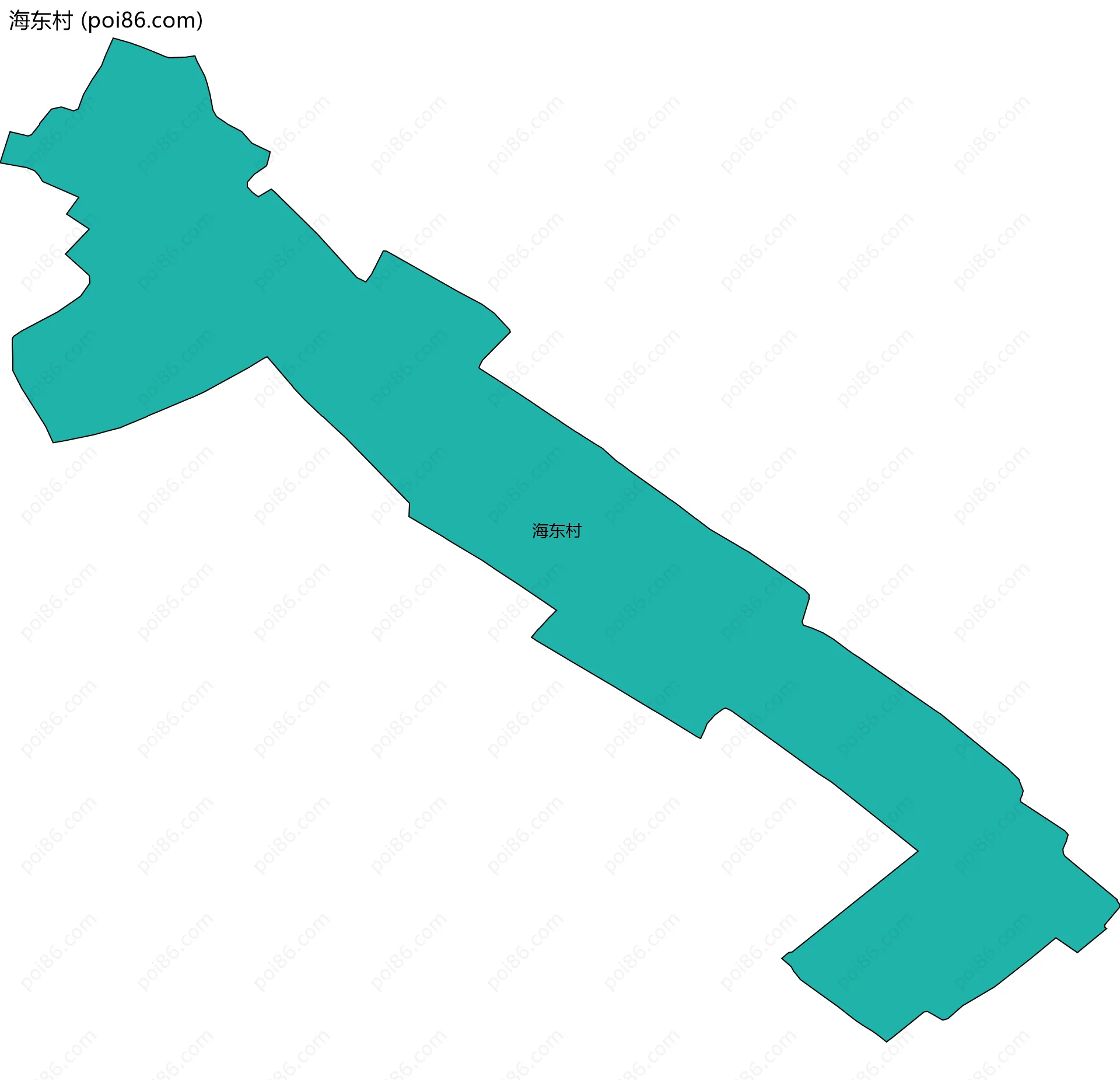 海东村边界地图