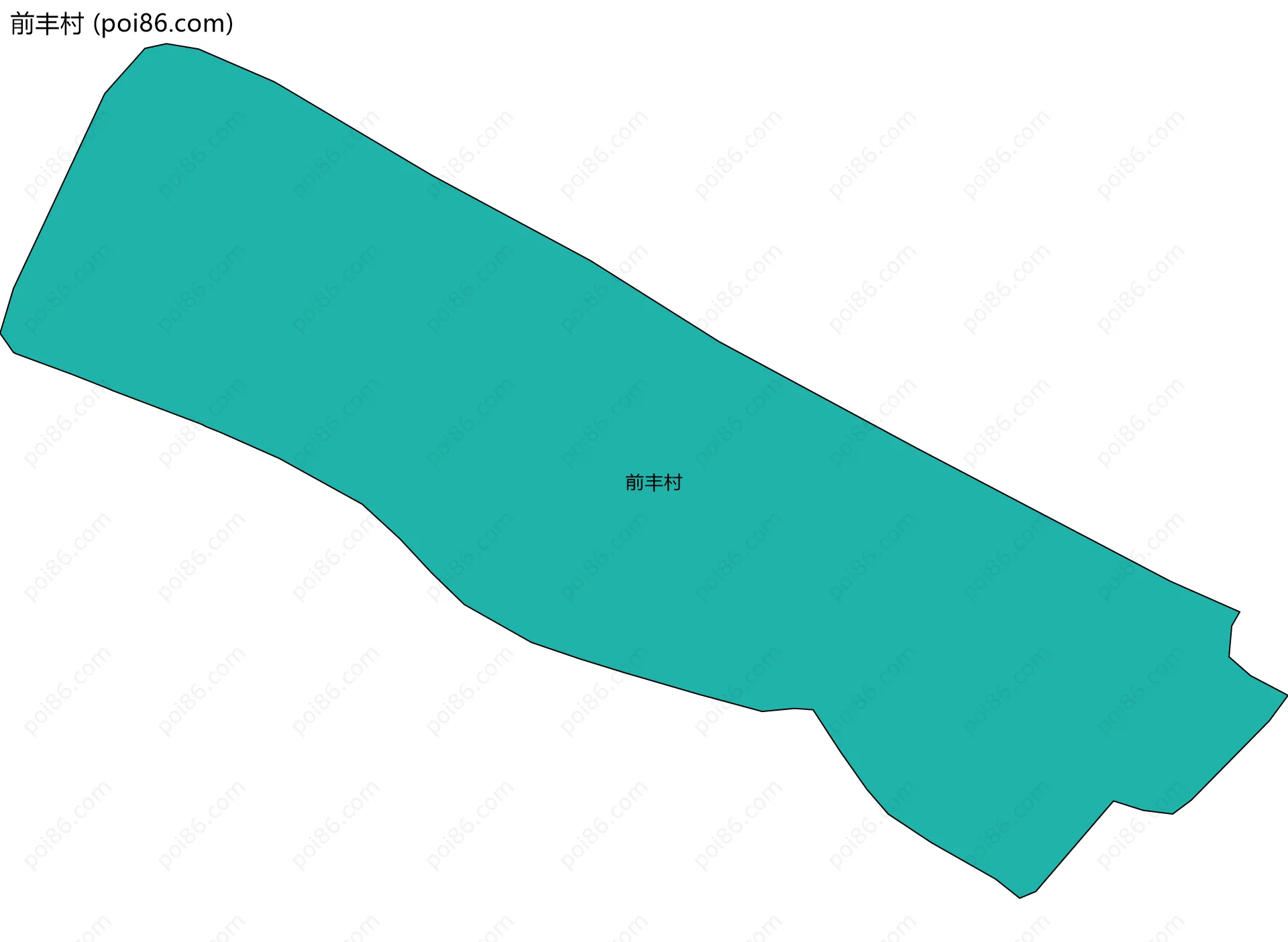 前丰村边界地图