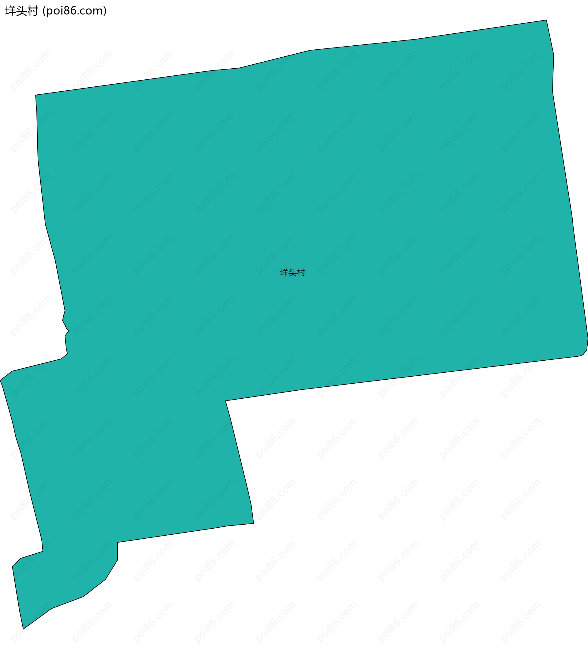 垟头村边界地图