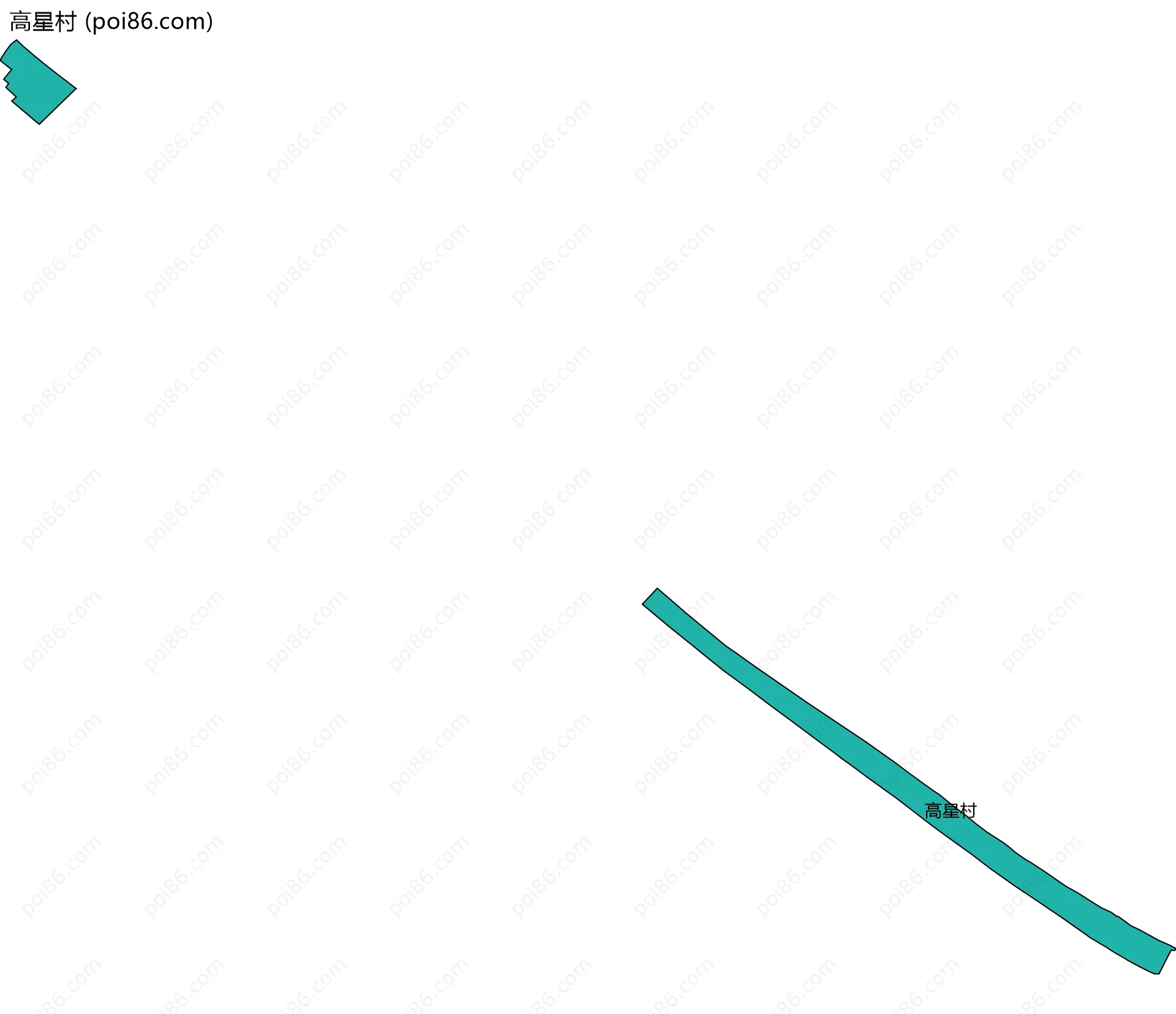 高星村边界地图