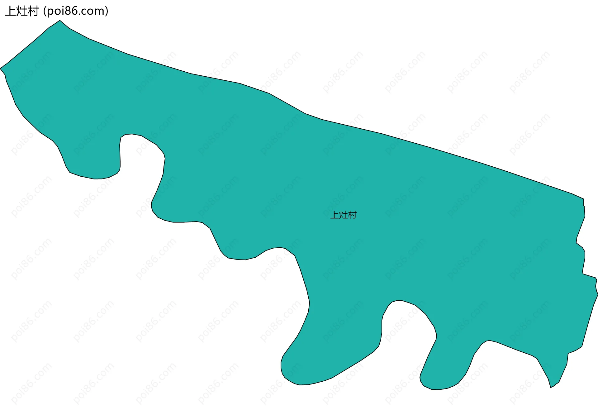 上灶村边界地图