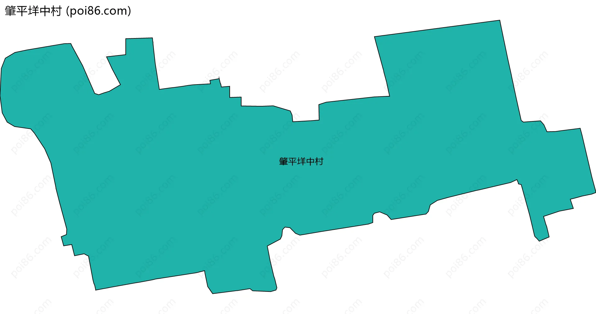 肇平垟中村边界地图