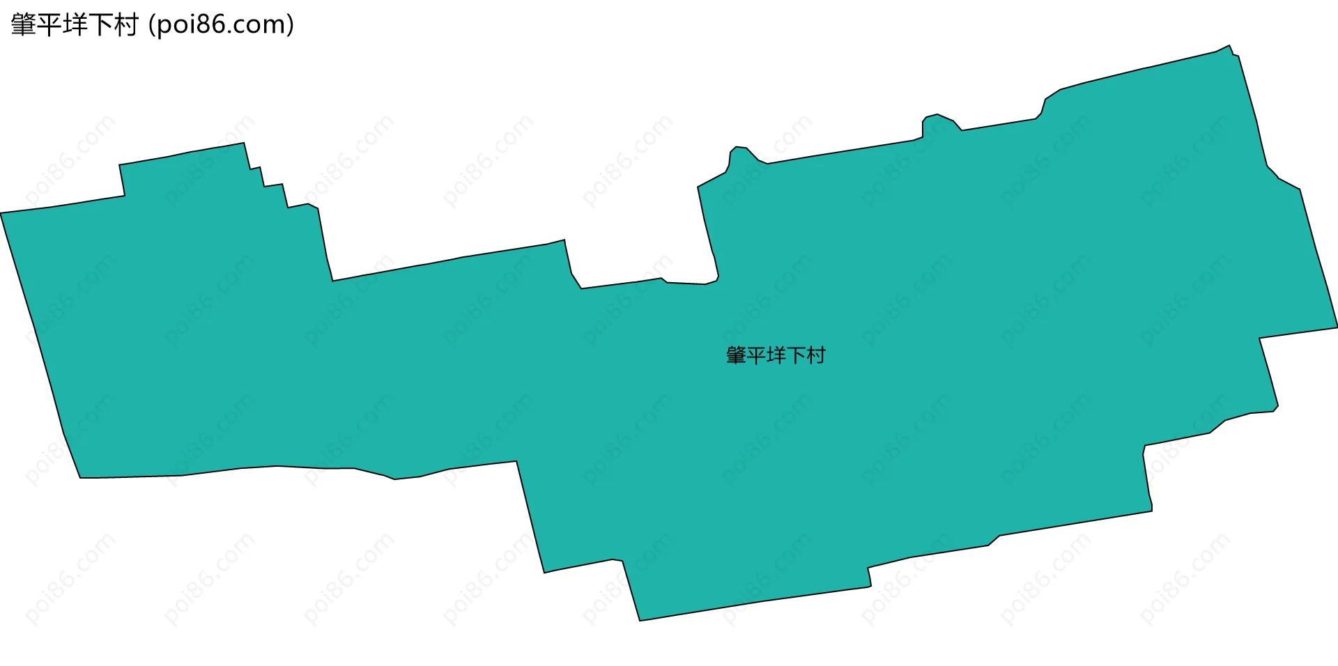 肇平垟下村边界地图