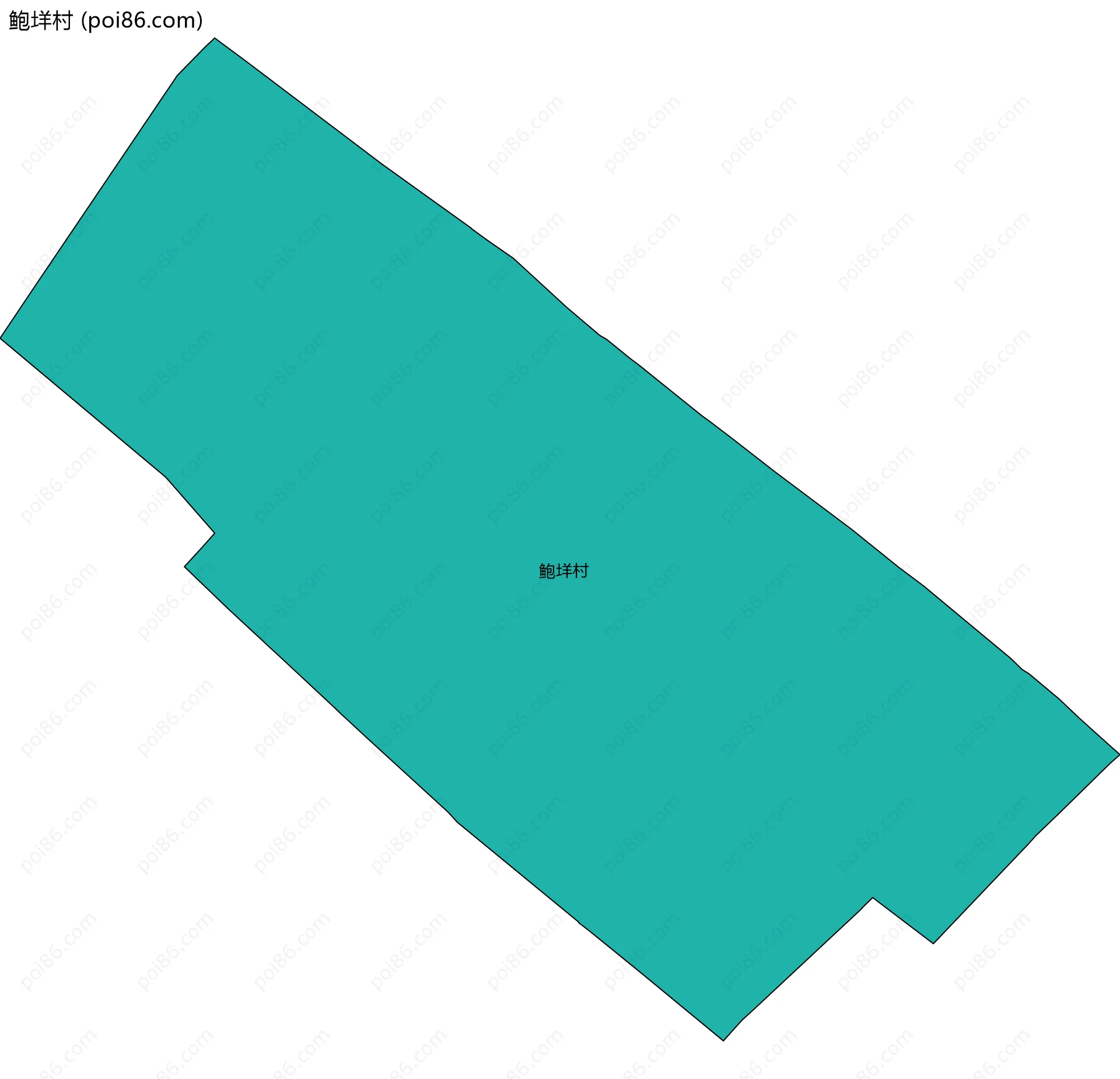 鲍垟村边界地图