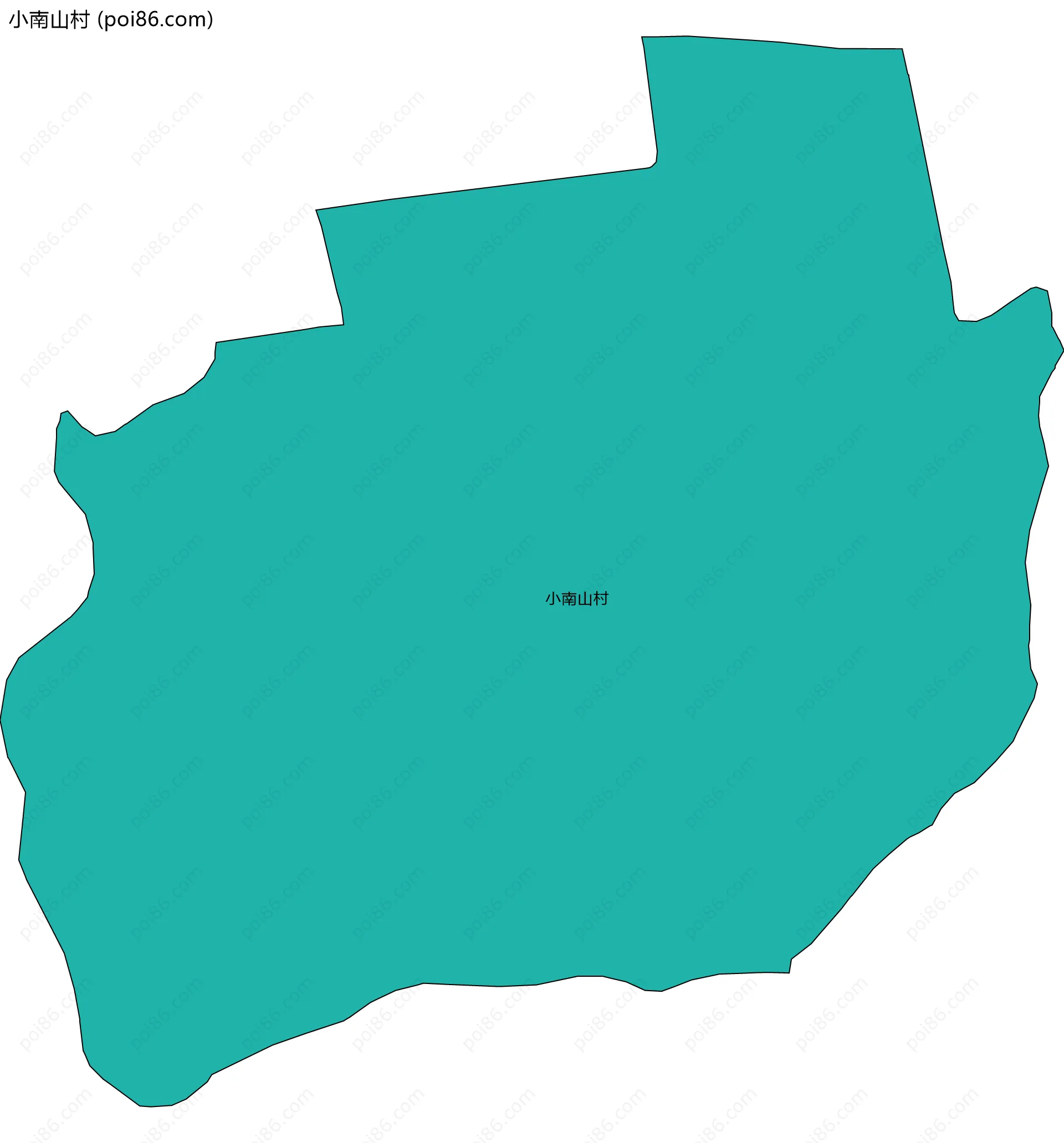 小南山村边界地图