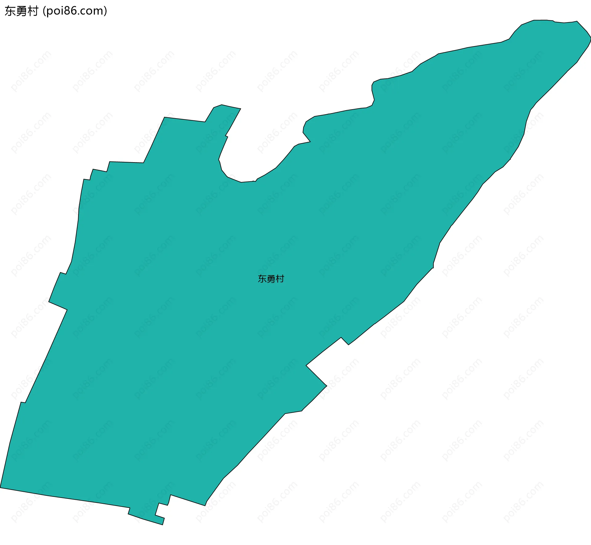 东勇村边界地图