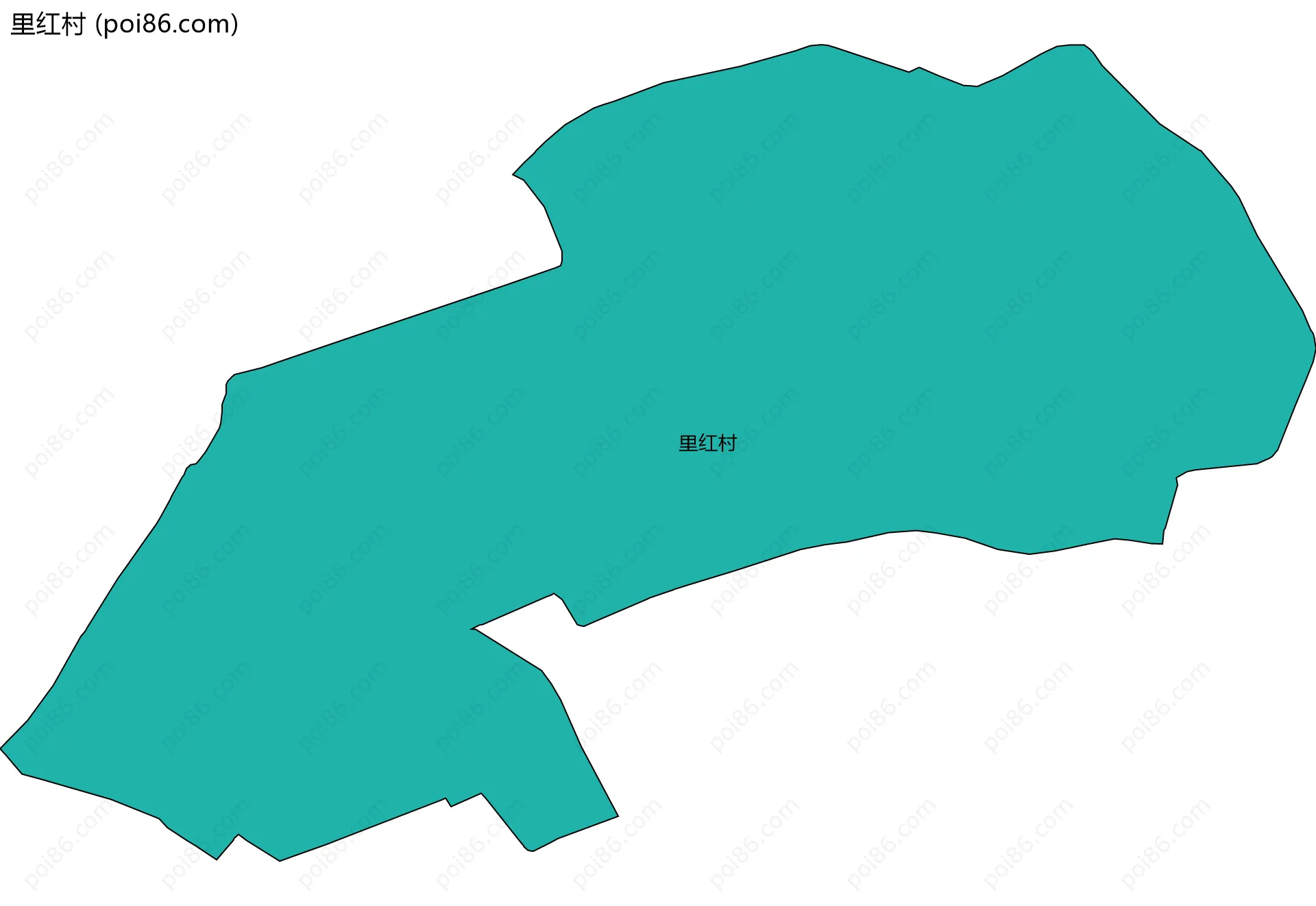 里红村边界地图