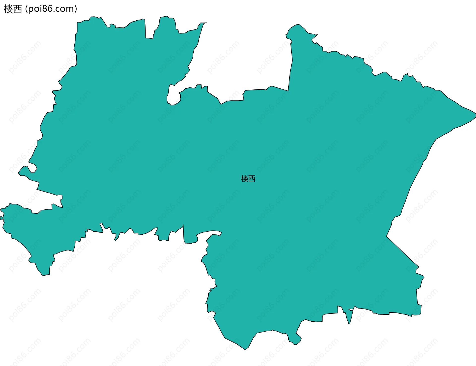 楼西边界地图