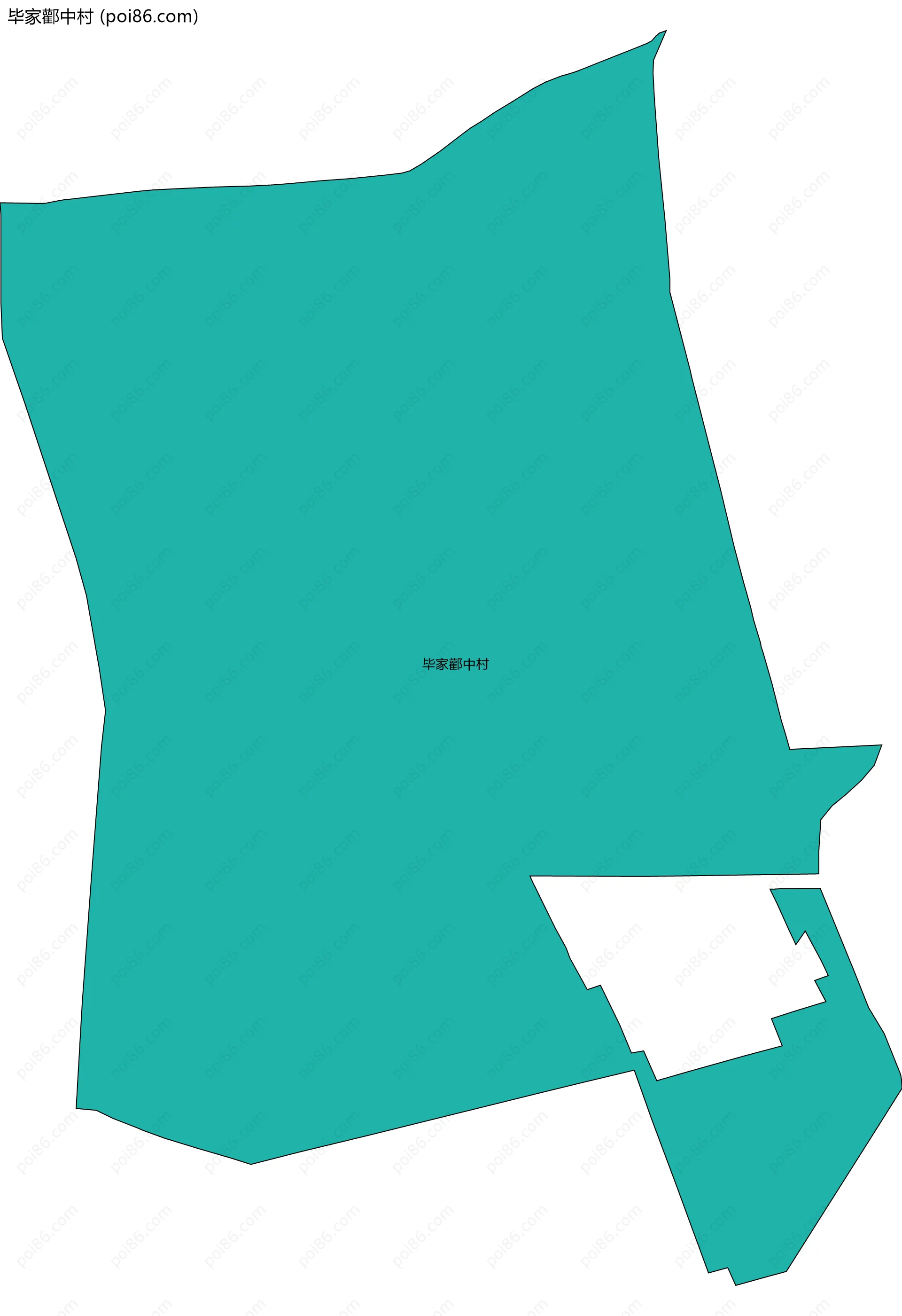 毕家酄中村边界地图