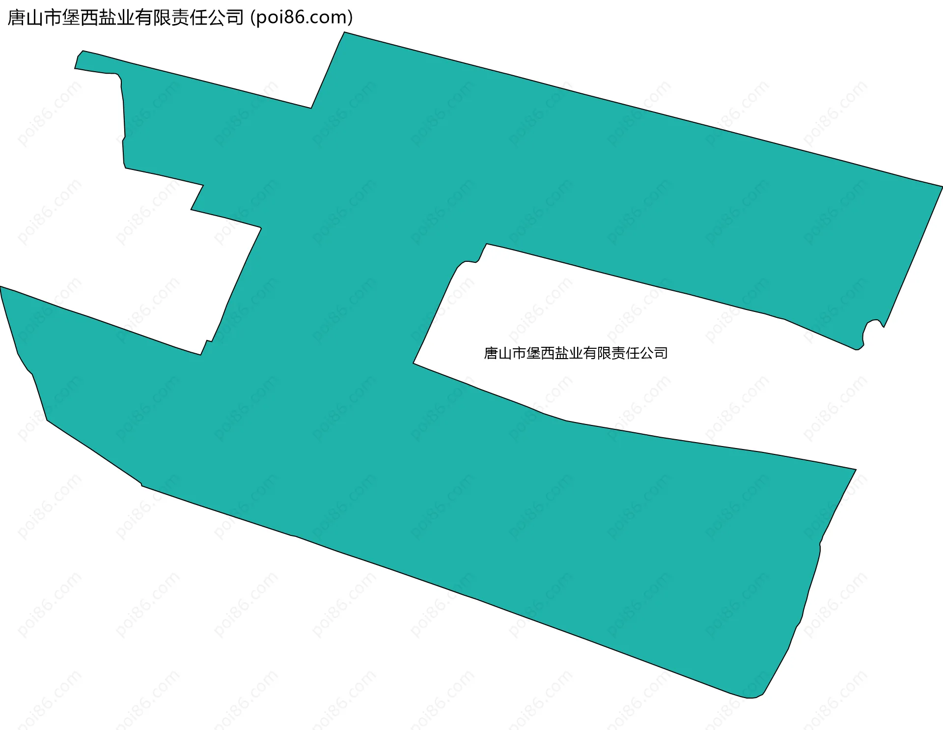 唐山市堡西盐业有限责任公司边界地图