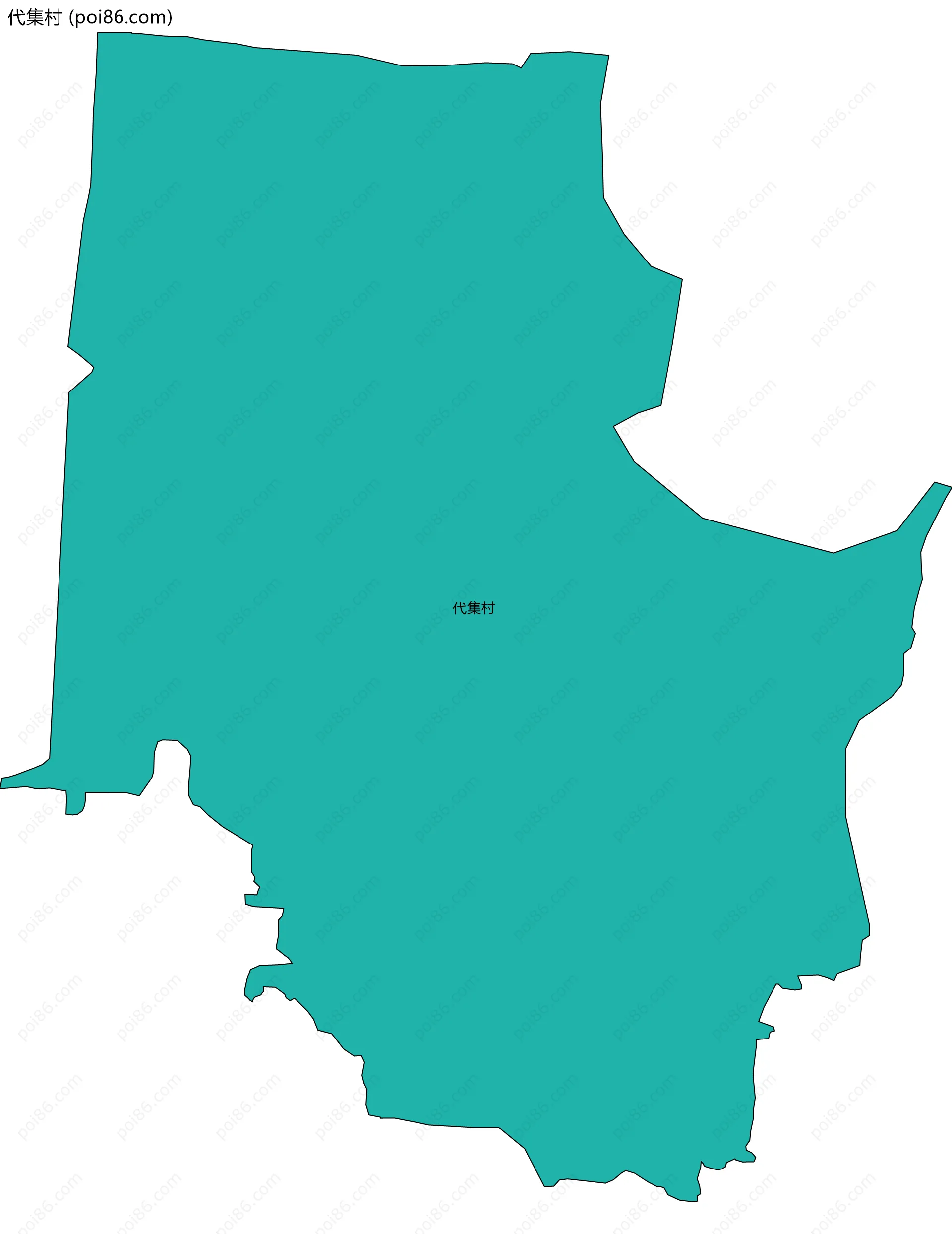 代集村边界地图