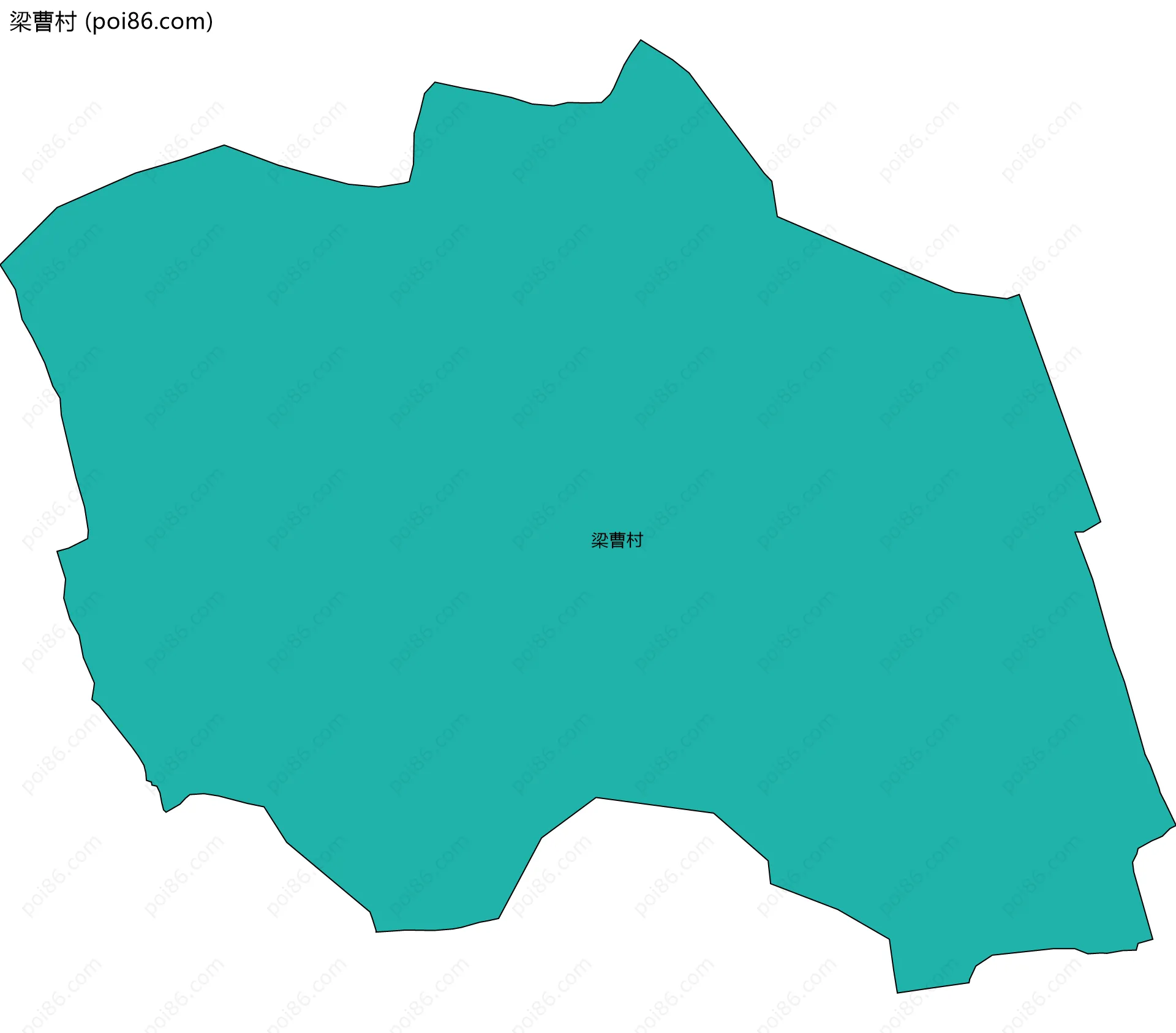 梁曹村边界地图