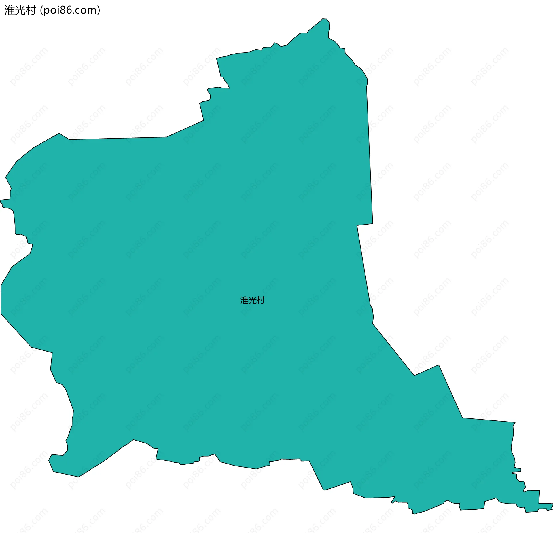 淮光村边界地图