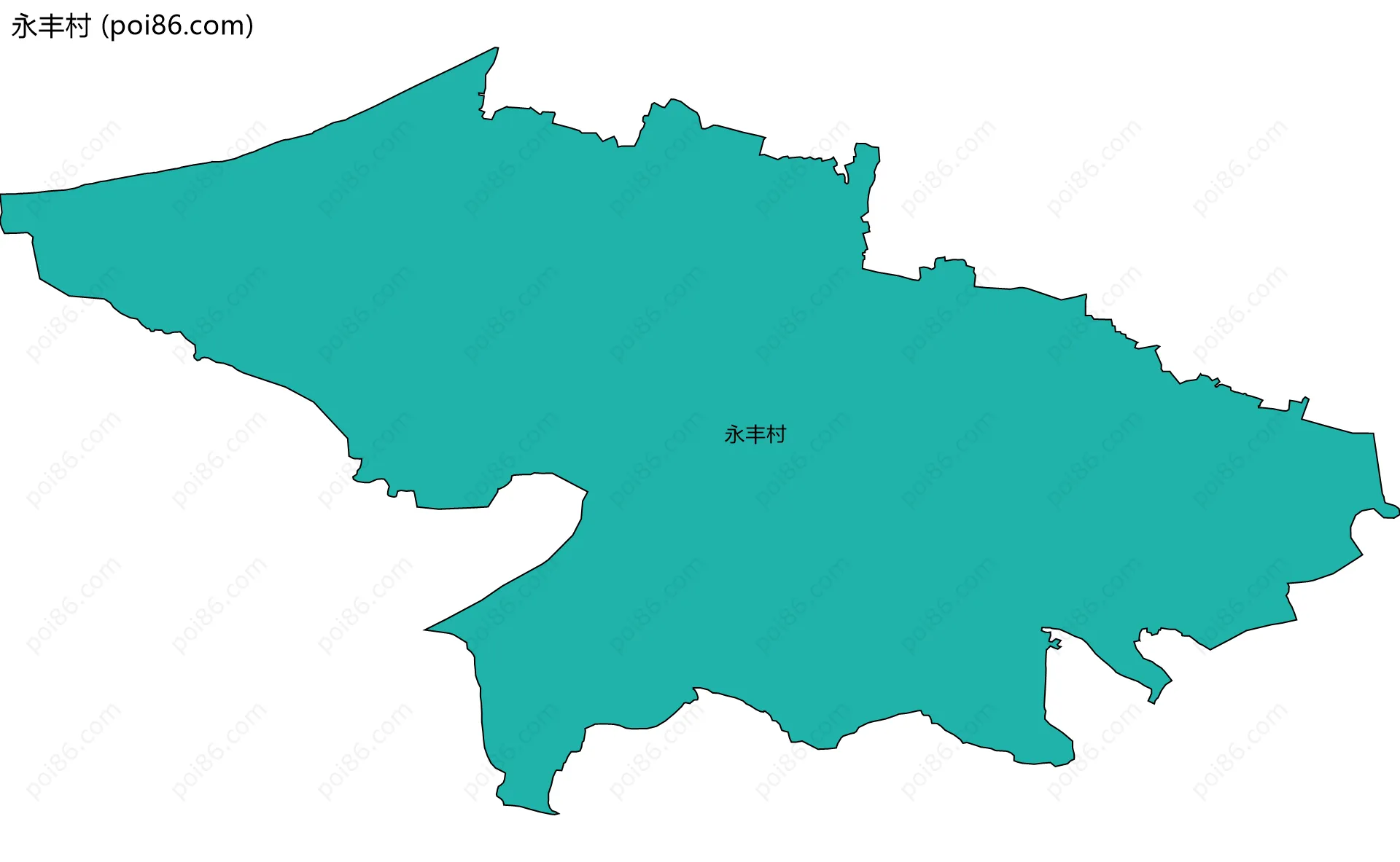 永丰村边界地图