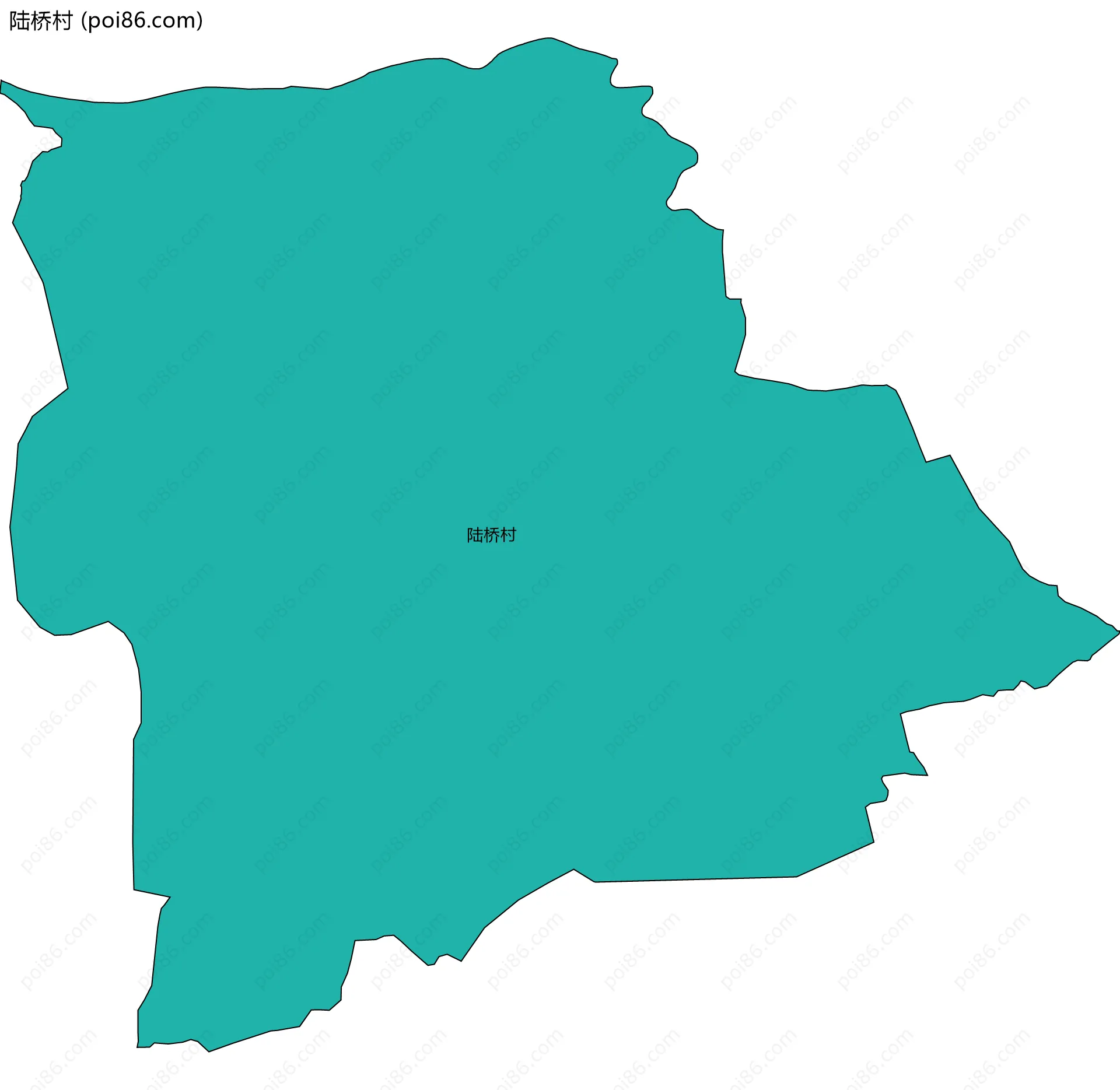 陆桥村边界地图