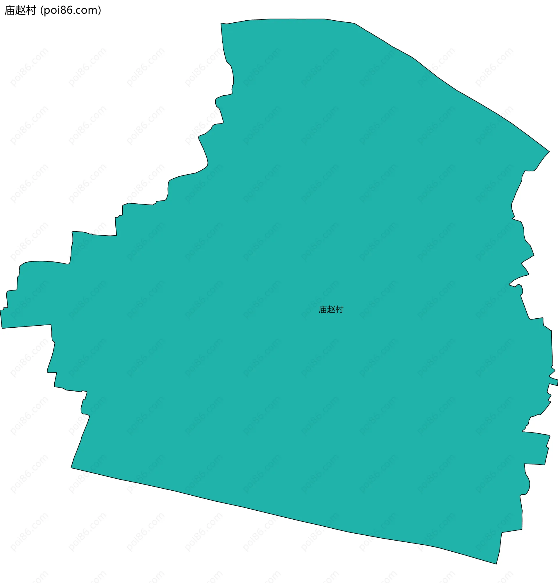 庙赵村边界地图