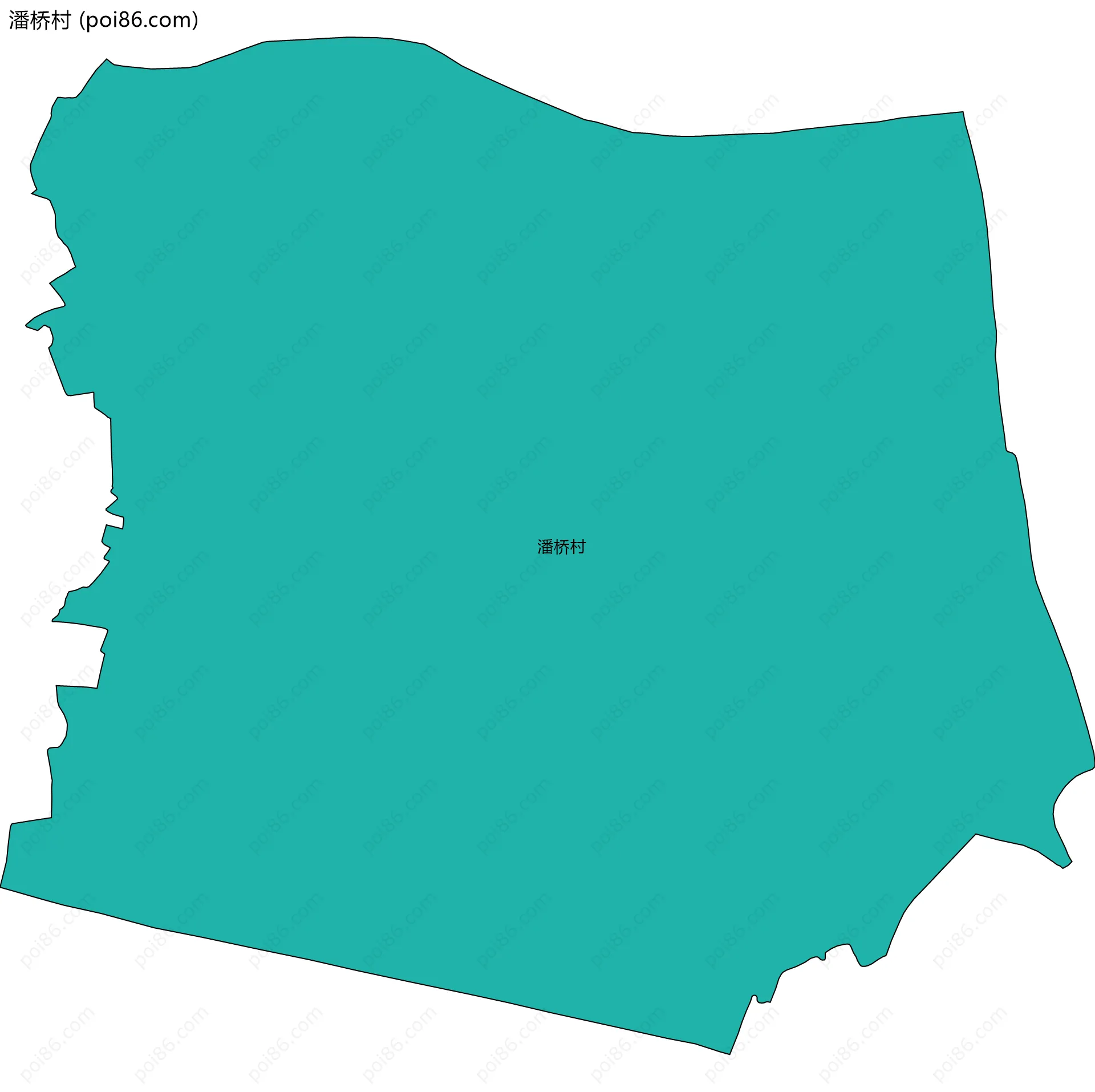 潘桥村边界地图