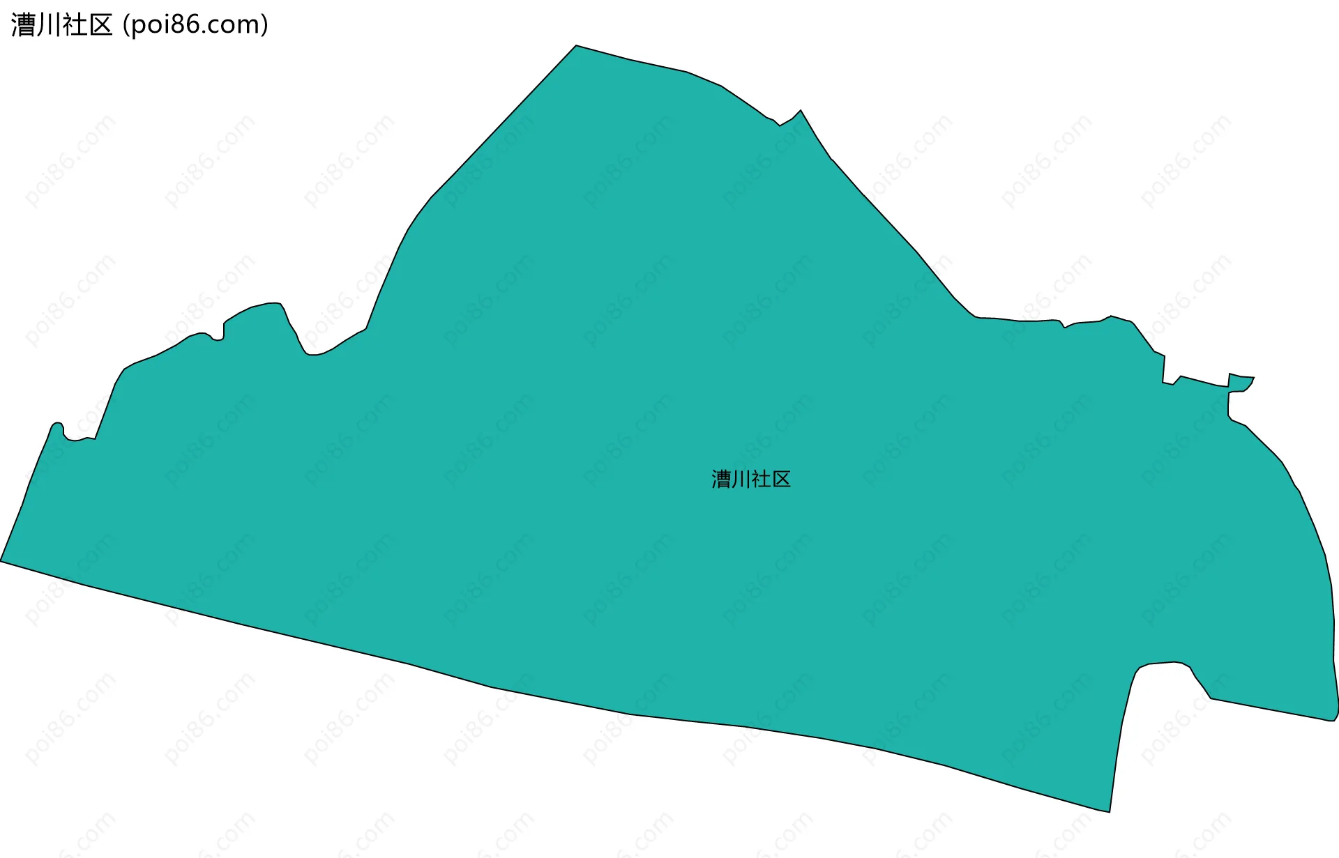 漕川社区边界地图