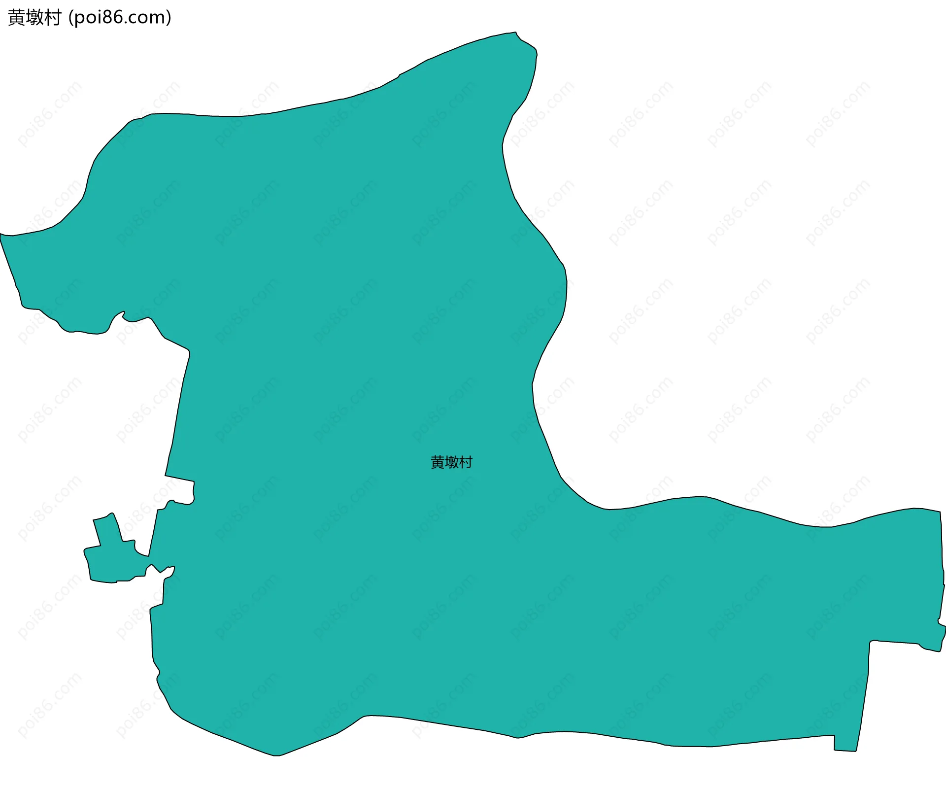 黄墩村边界地图