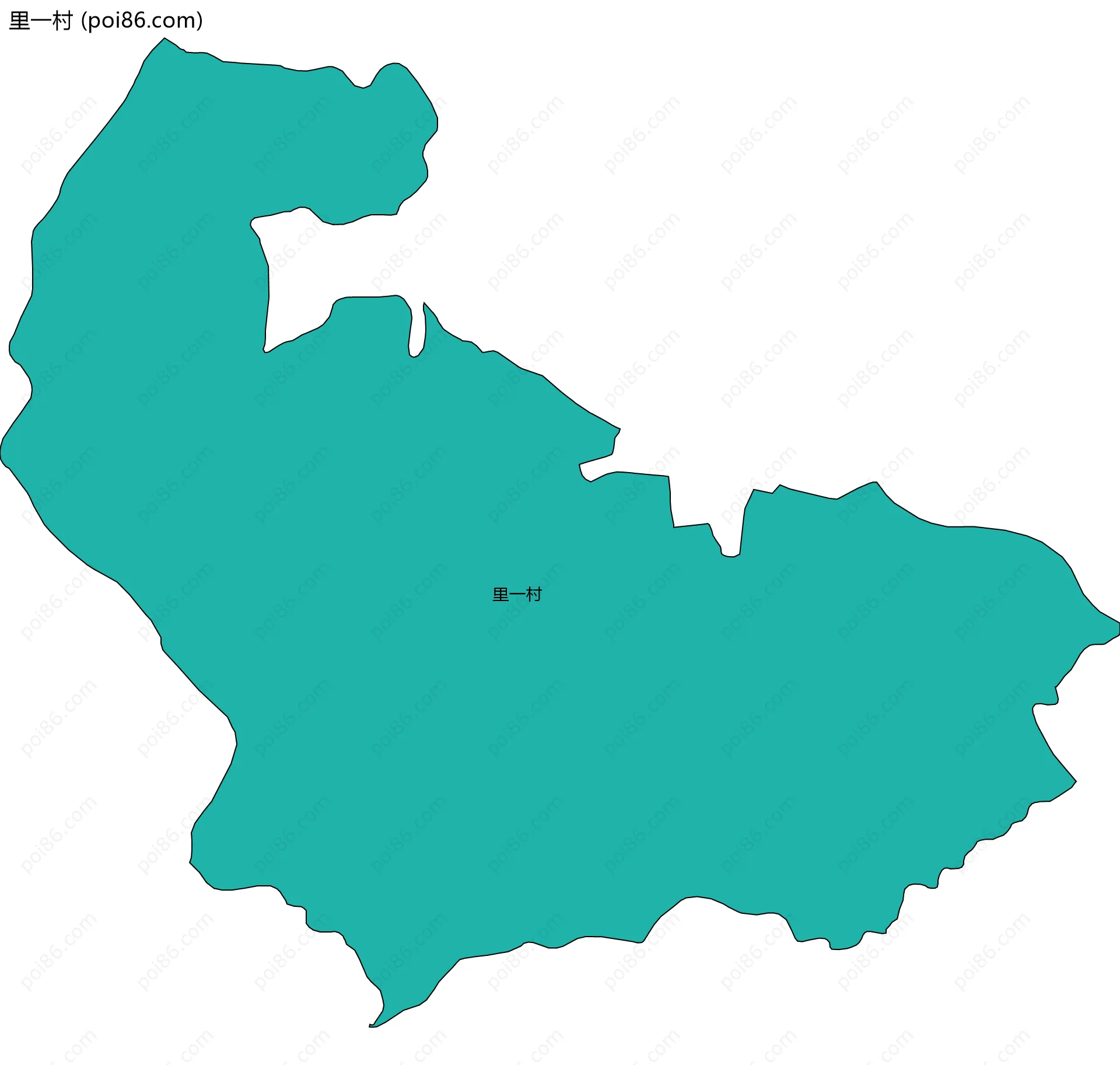 里一村边界地图