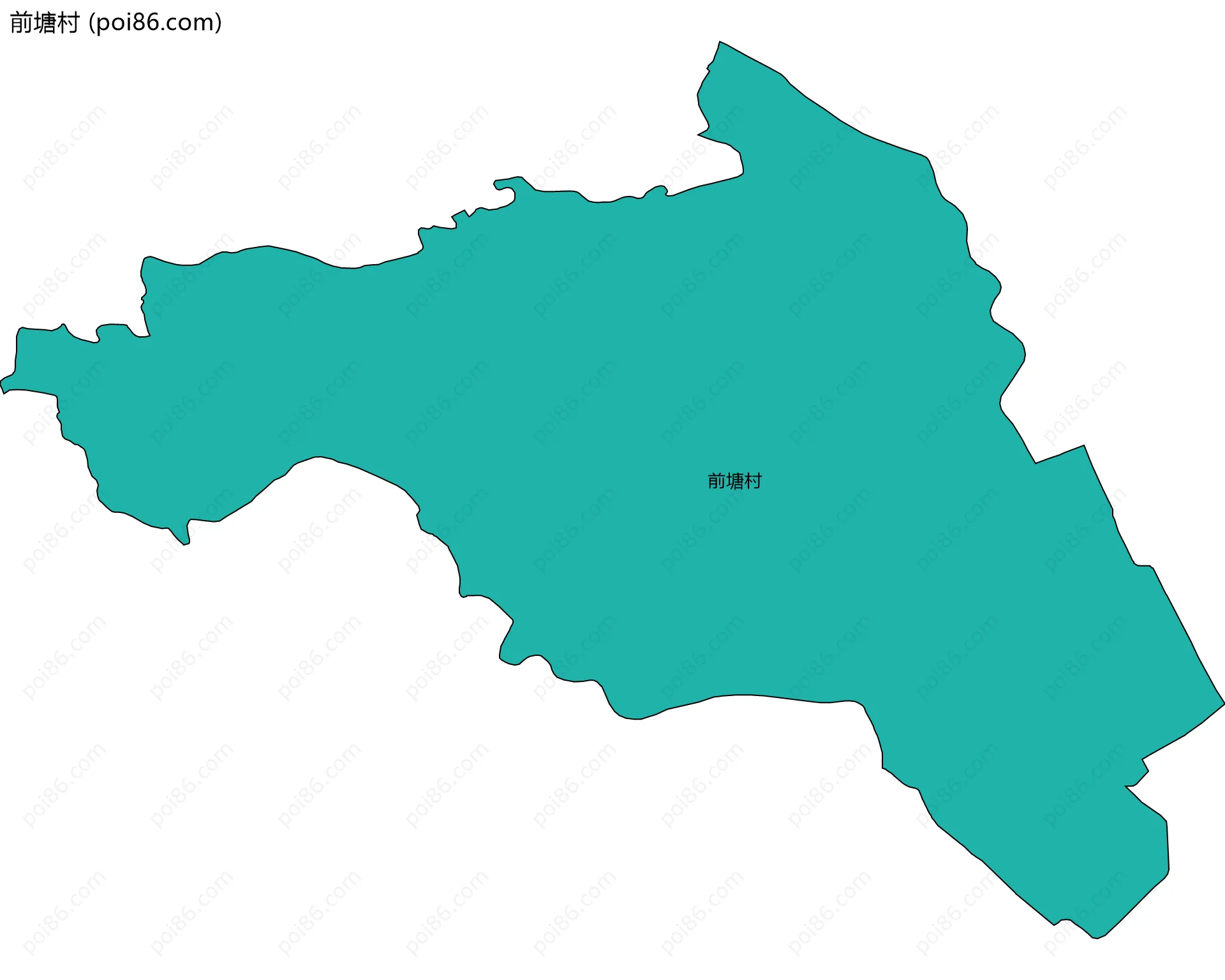 前塘村边界地图