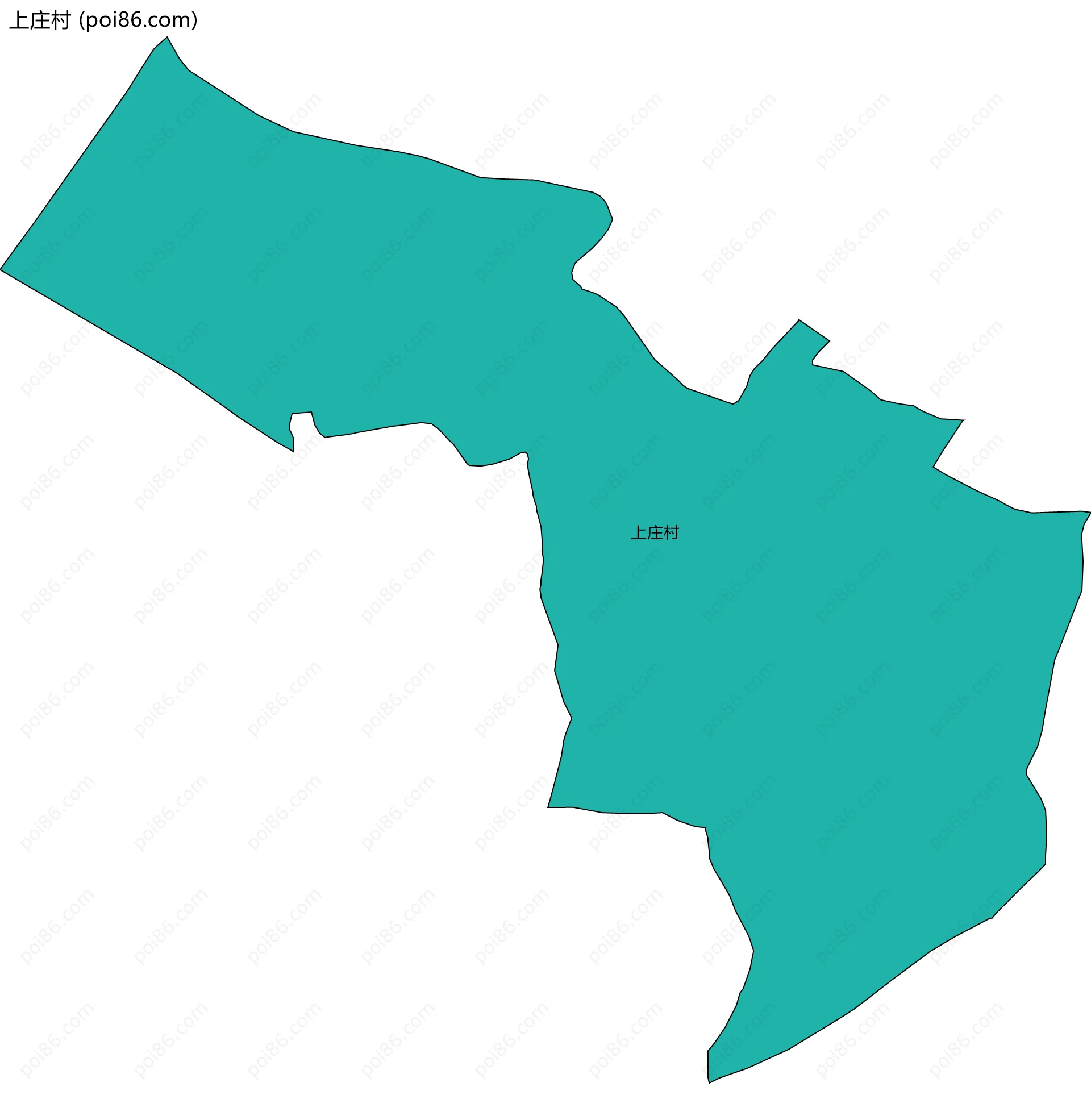 上庄村边界地图