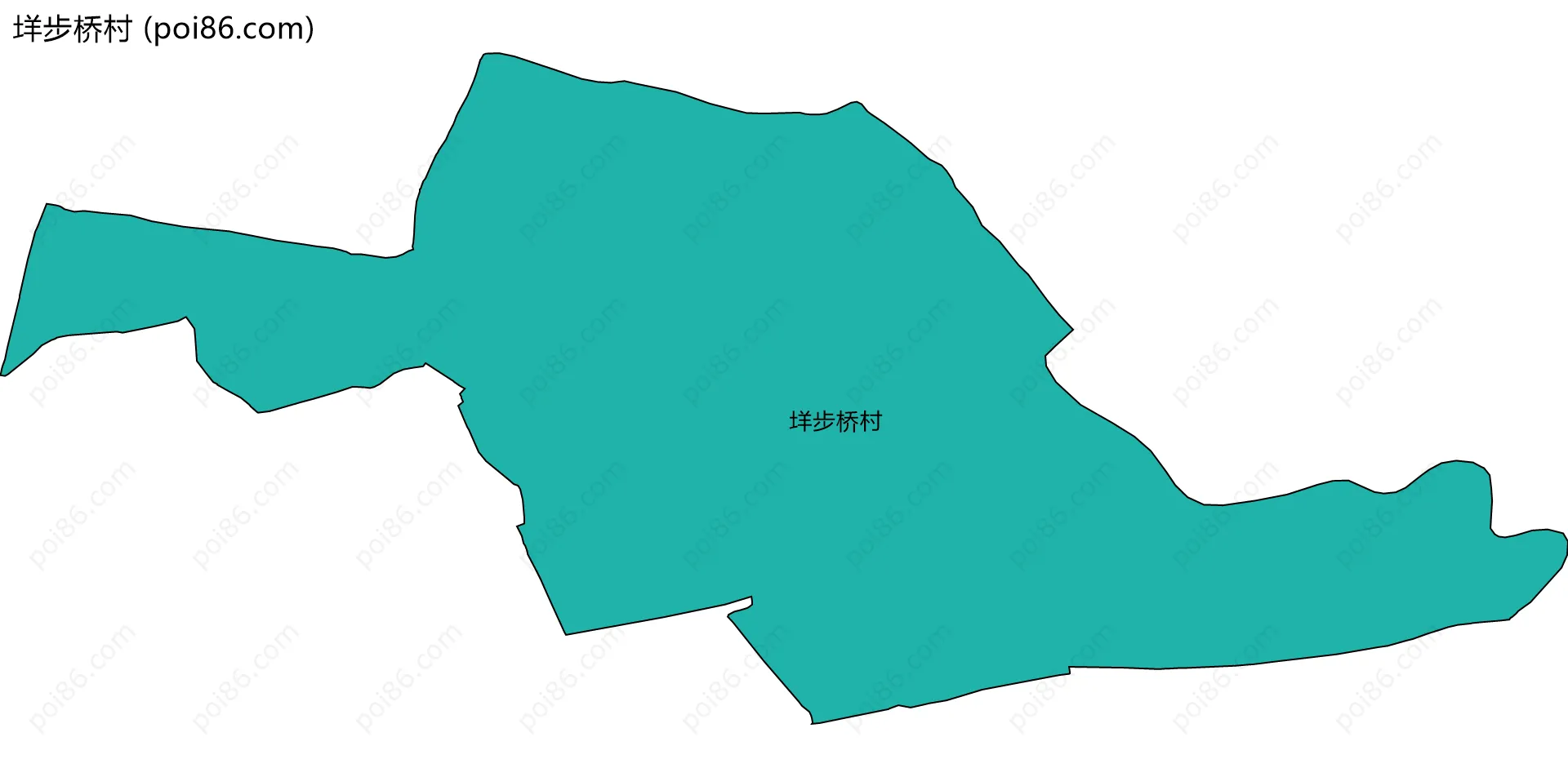垟步桥村边界地图