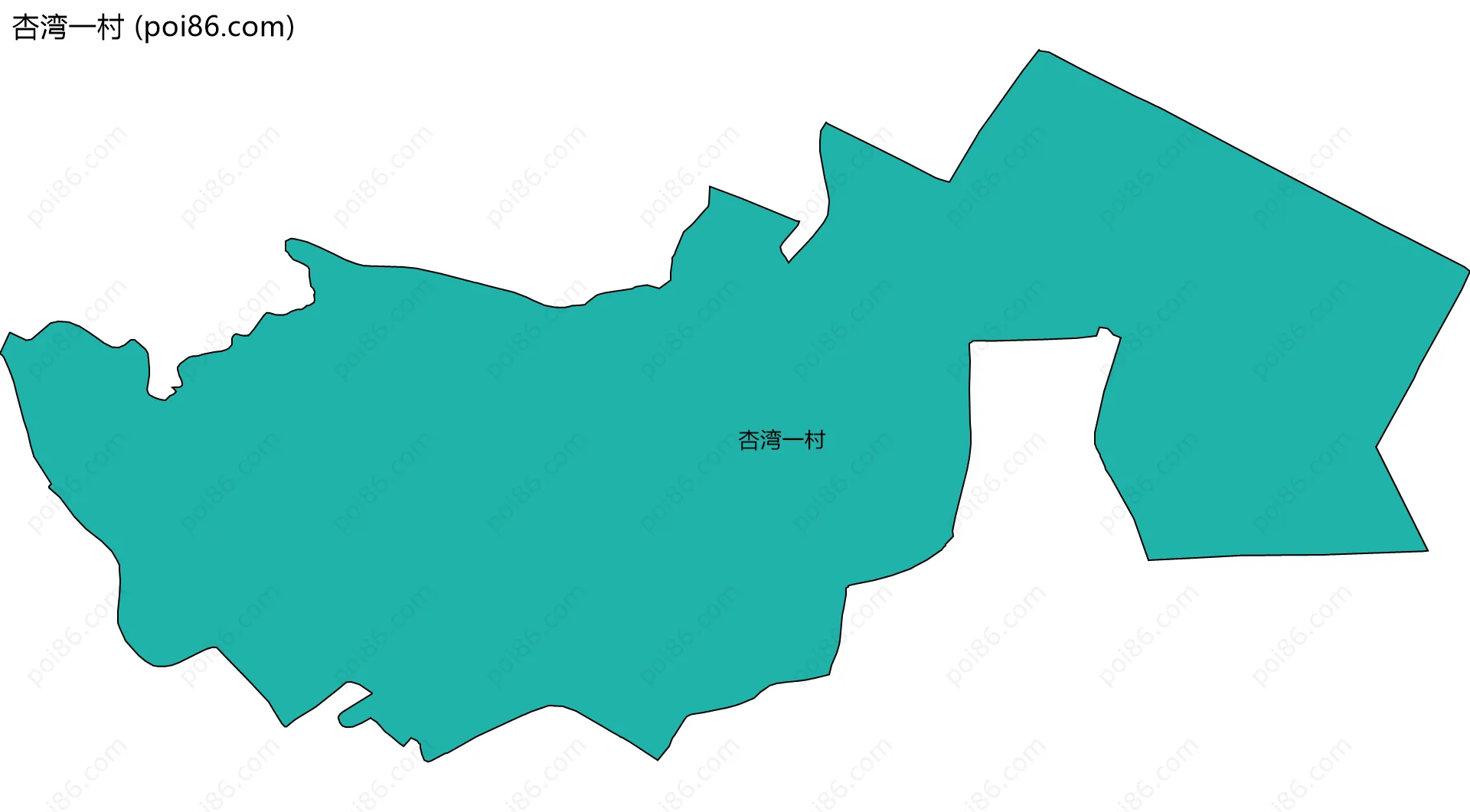 杏湾一村边界地图