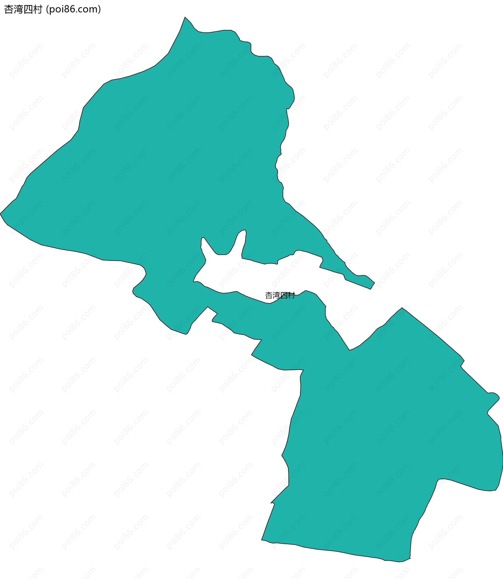 杏湾四村边界地图