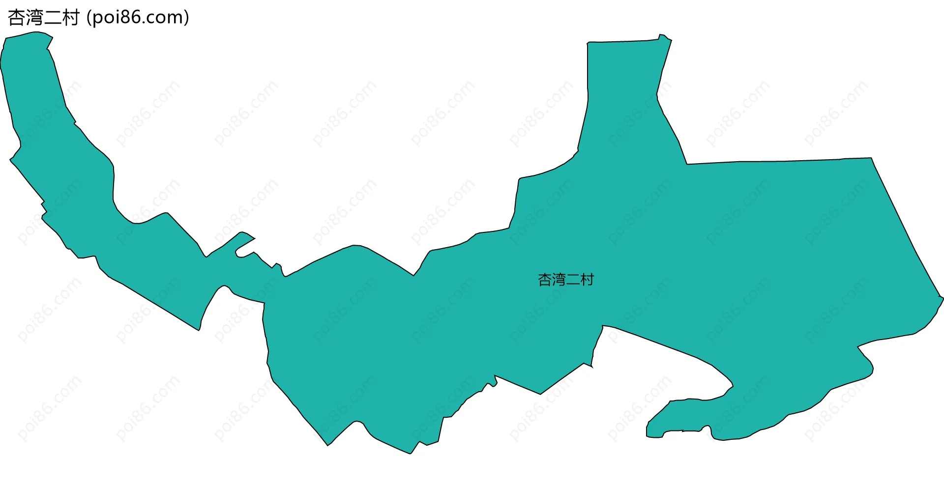 杏湾二村边界地图