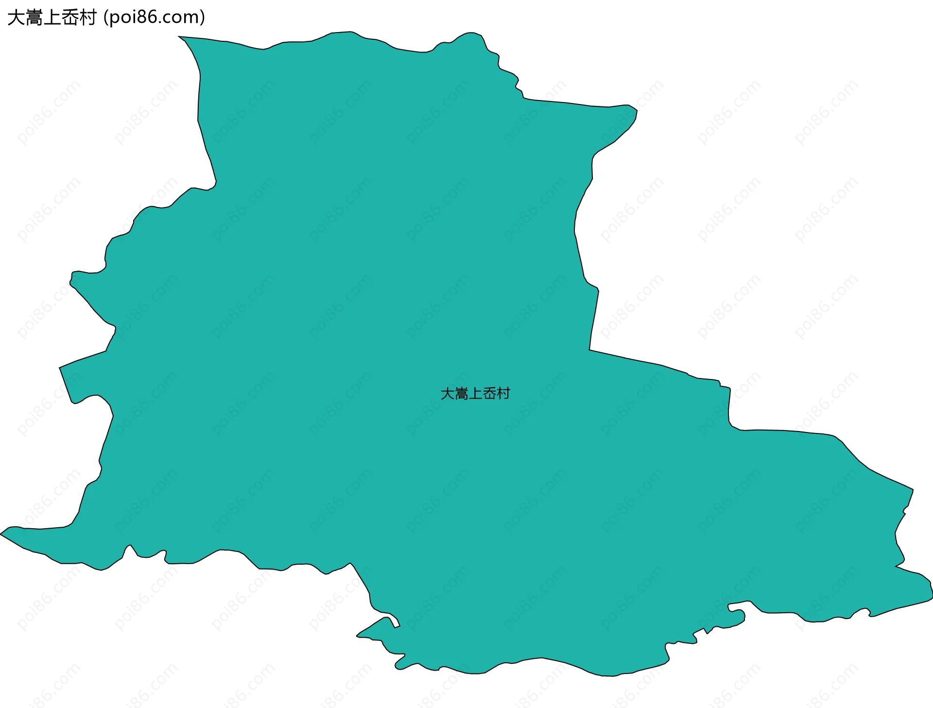 大嵩上岙村边界地图