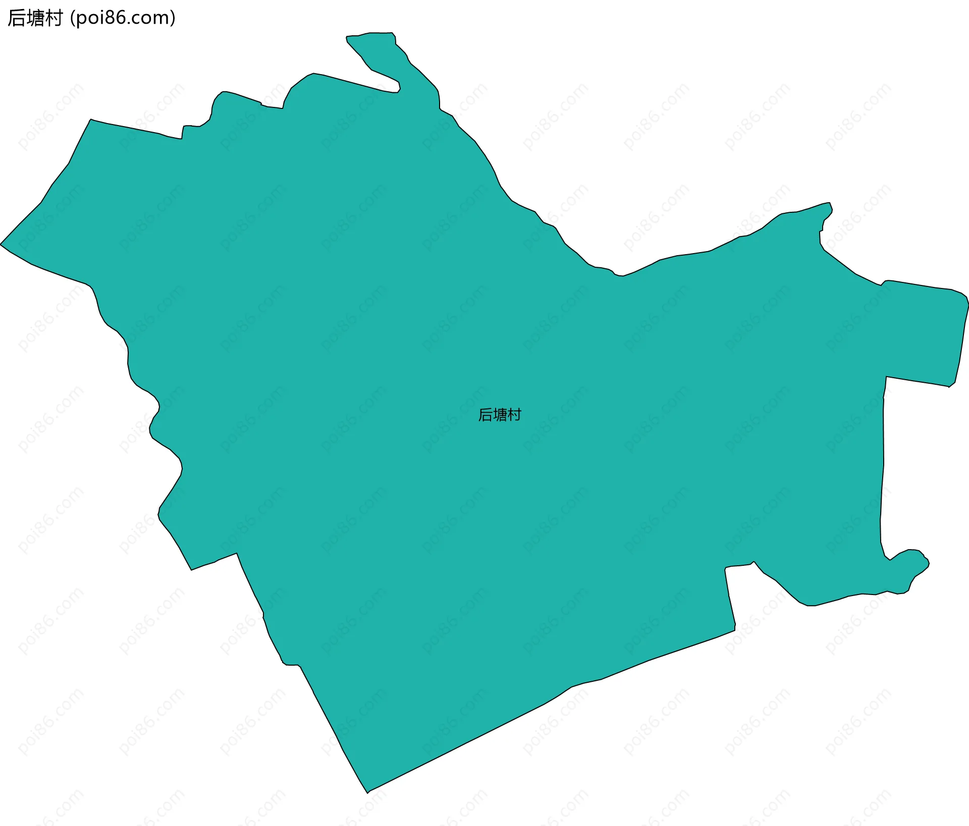 后塘村边界地图