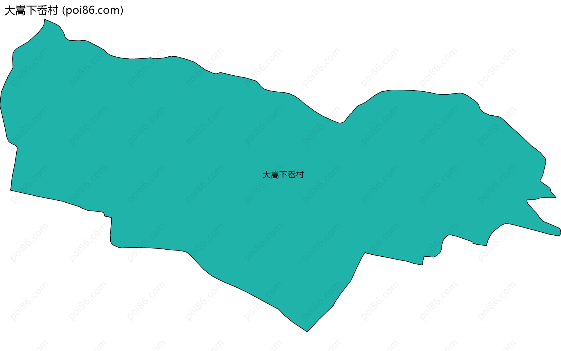 大嵩下岙村边界地图