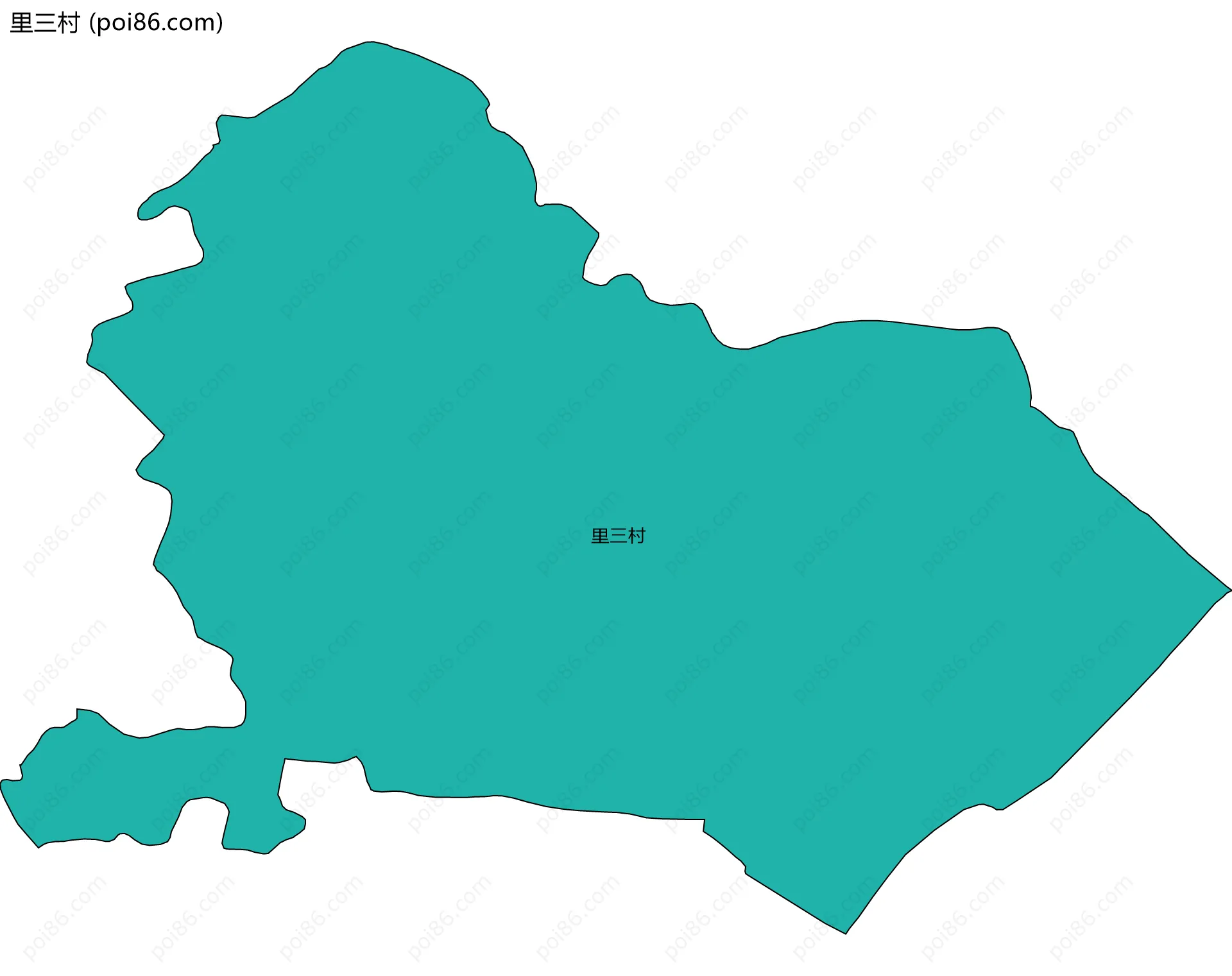 里三村边界地图