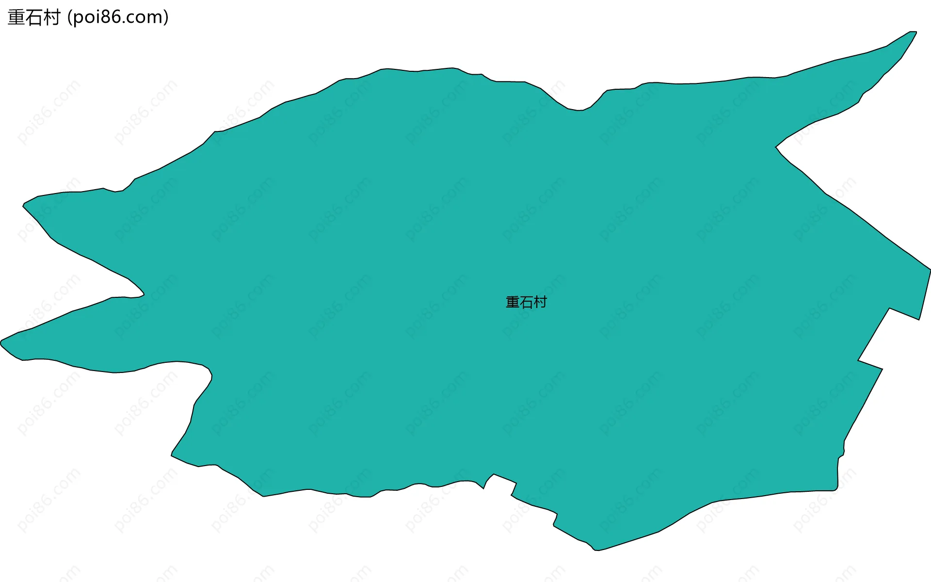 重石村边界地图