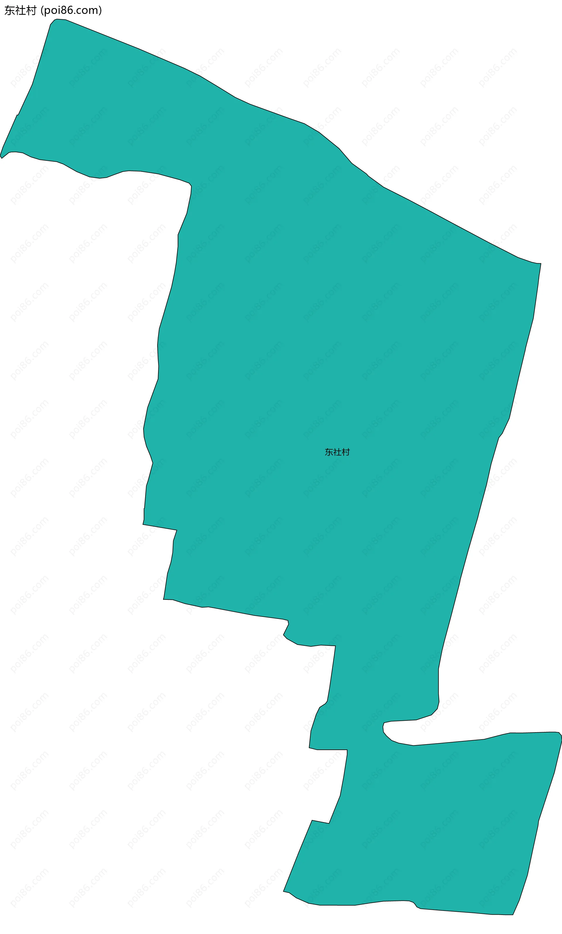 东社村边界地图