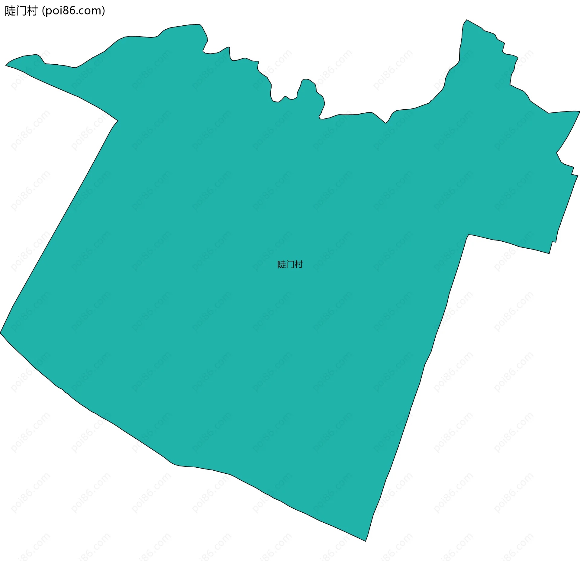 陡门村边界地图