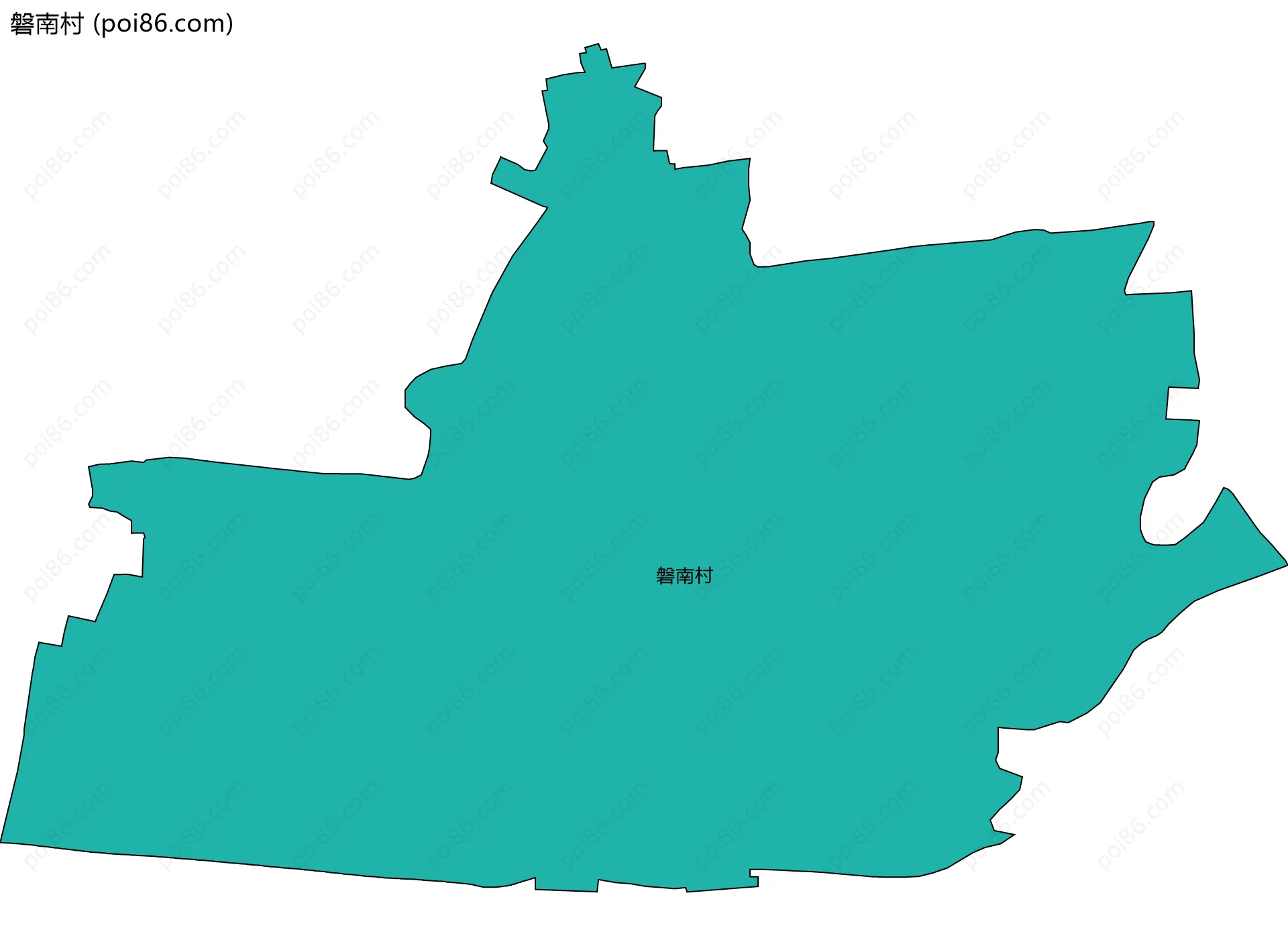 磐南村边界地图