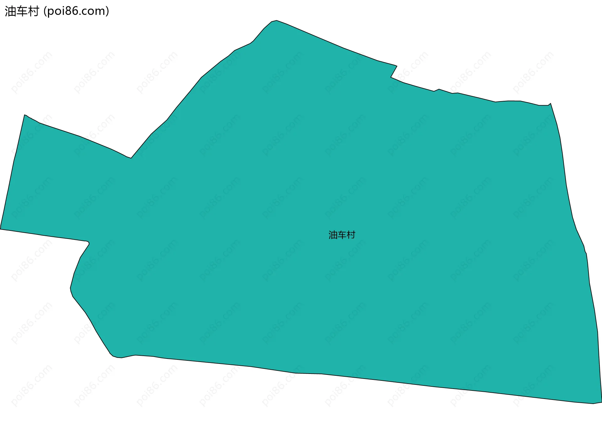 油车村边界地图