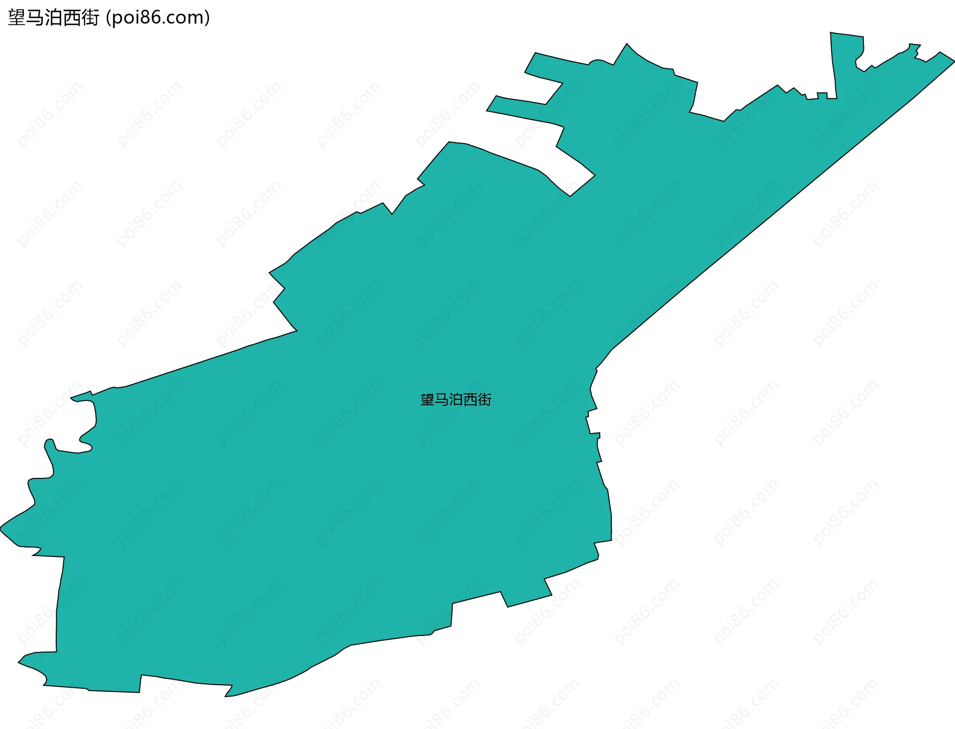 望马泊西街边界地图