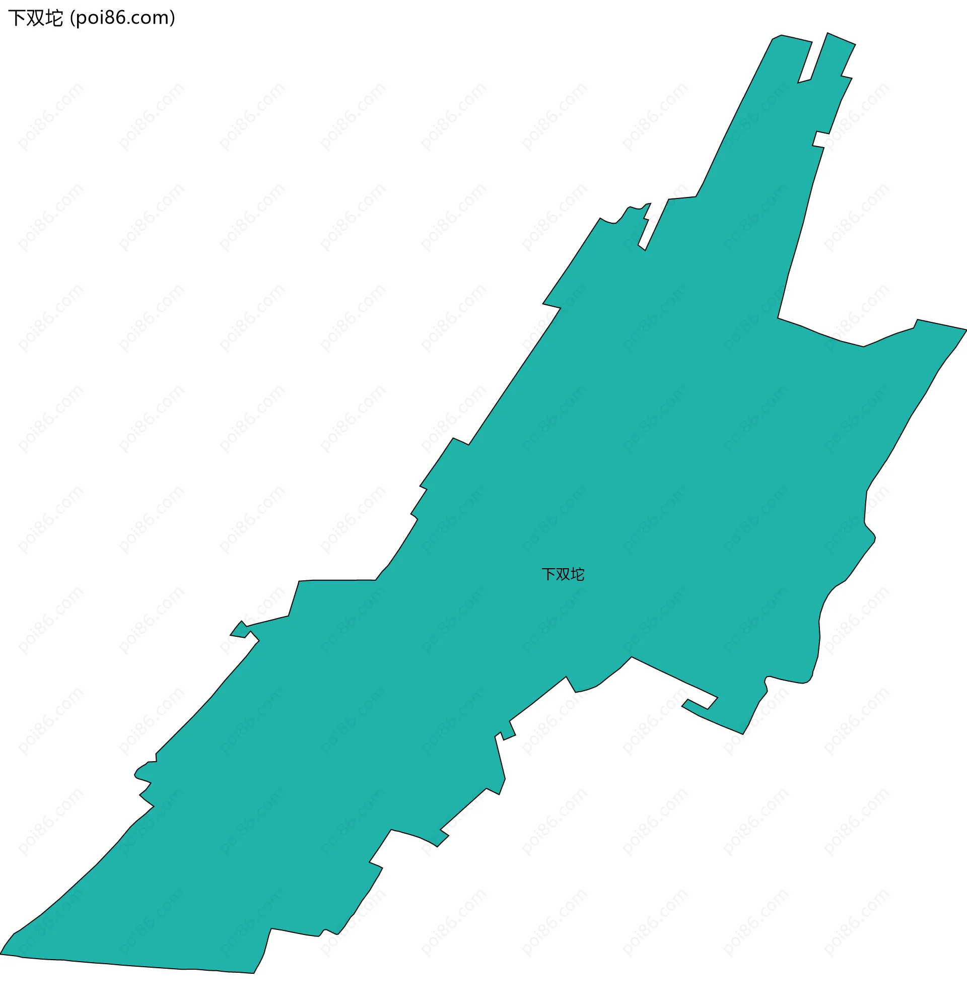 下双坨边界地图