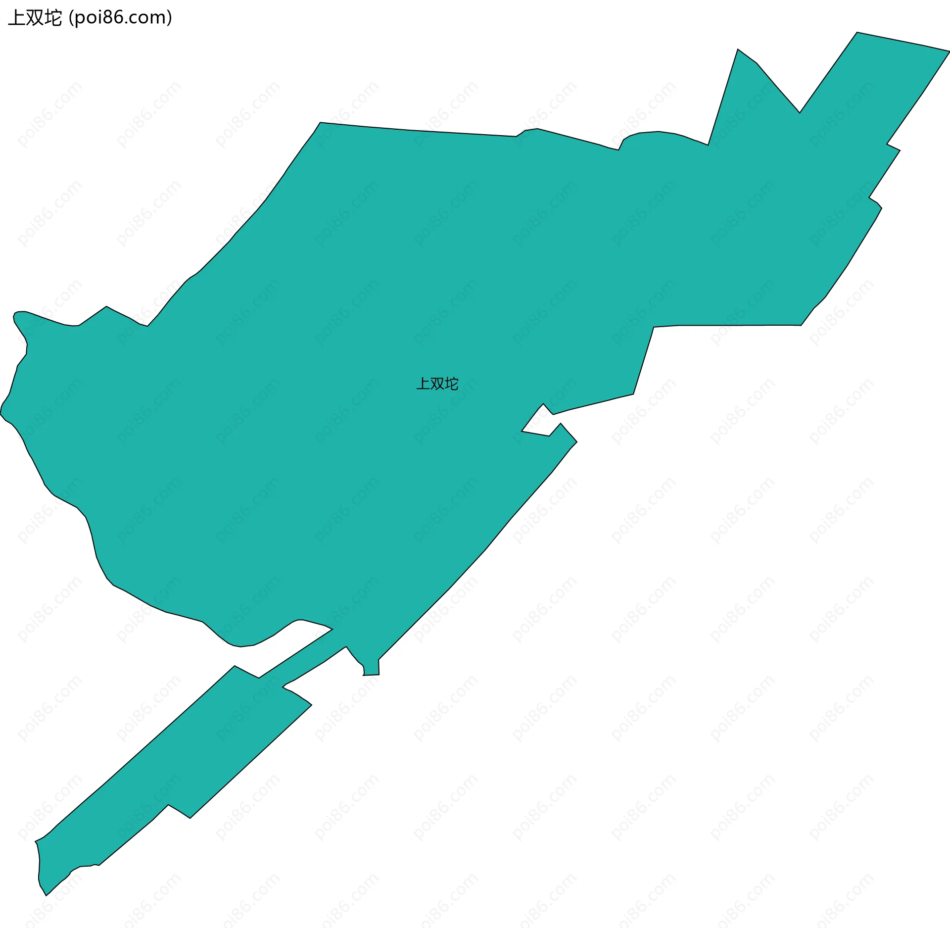 上双坨边界地图