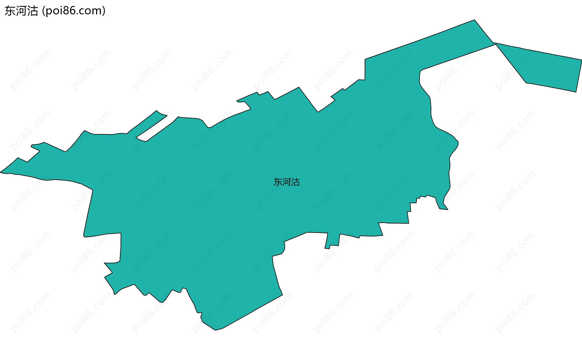 东河沽边界地图