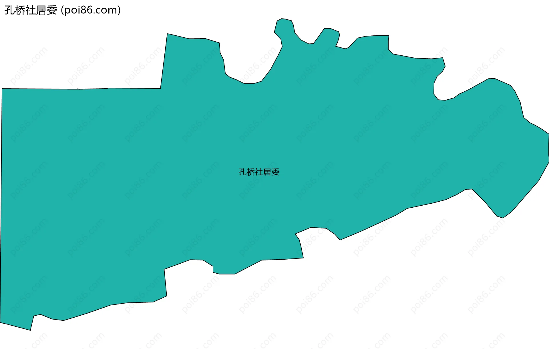 孔桥社居委边界地图