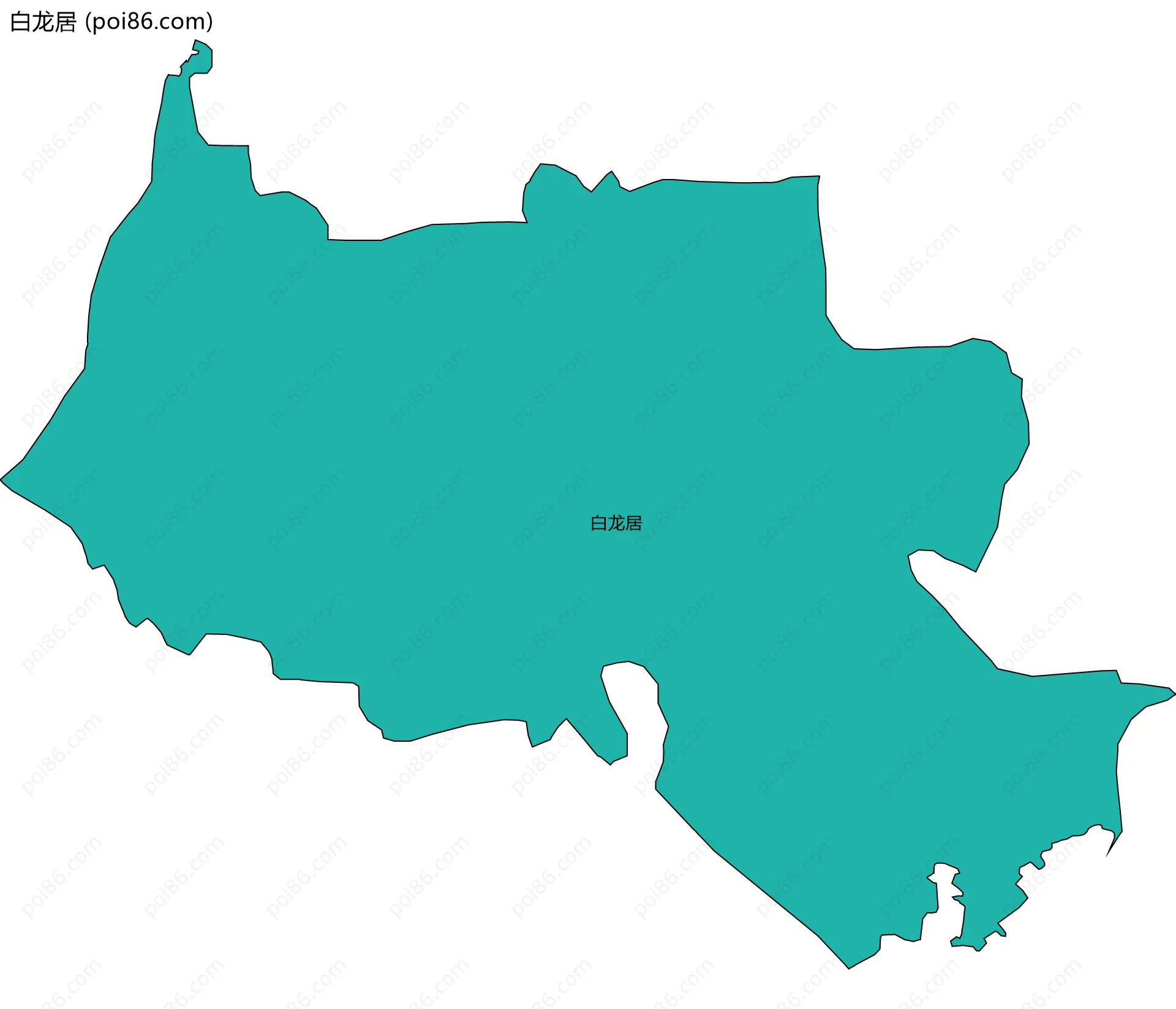 白龙居边界地图