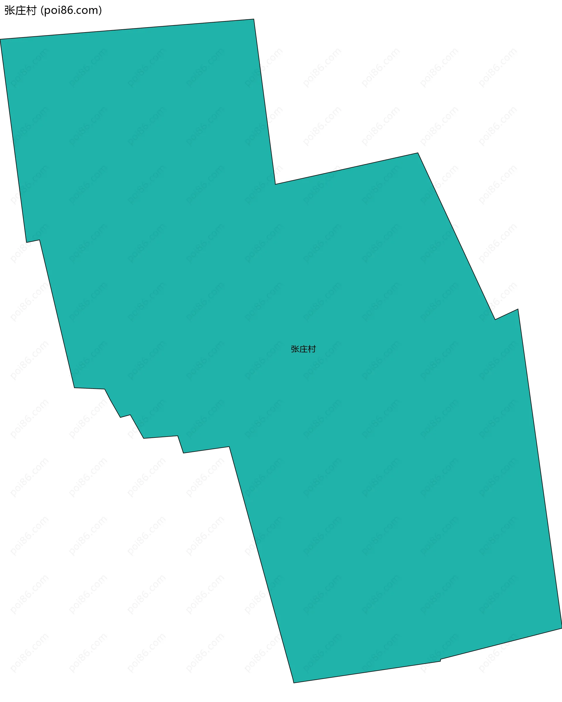 张庄村边界地图